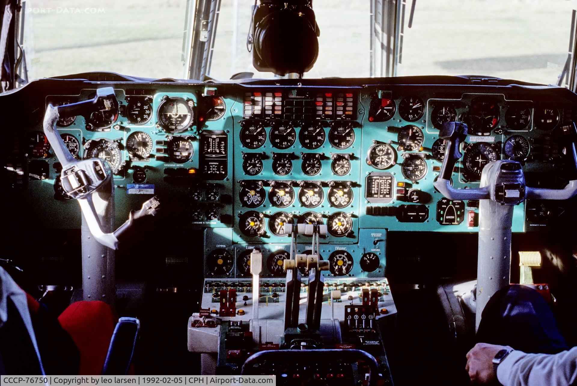 CCCP-76750, 1988 Ilyushin Il-76TD C/N 0083485561, Copenhagen 5.2.1992