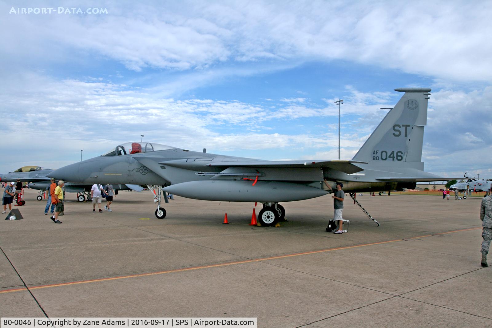80-0046, McDonnell Douglas F-15C Eagle C/N 0717/C195, At the 2017 Sheppard AFB Airshow