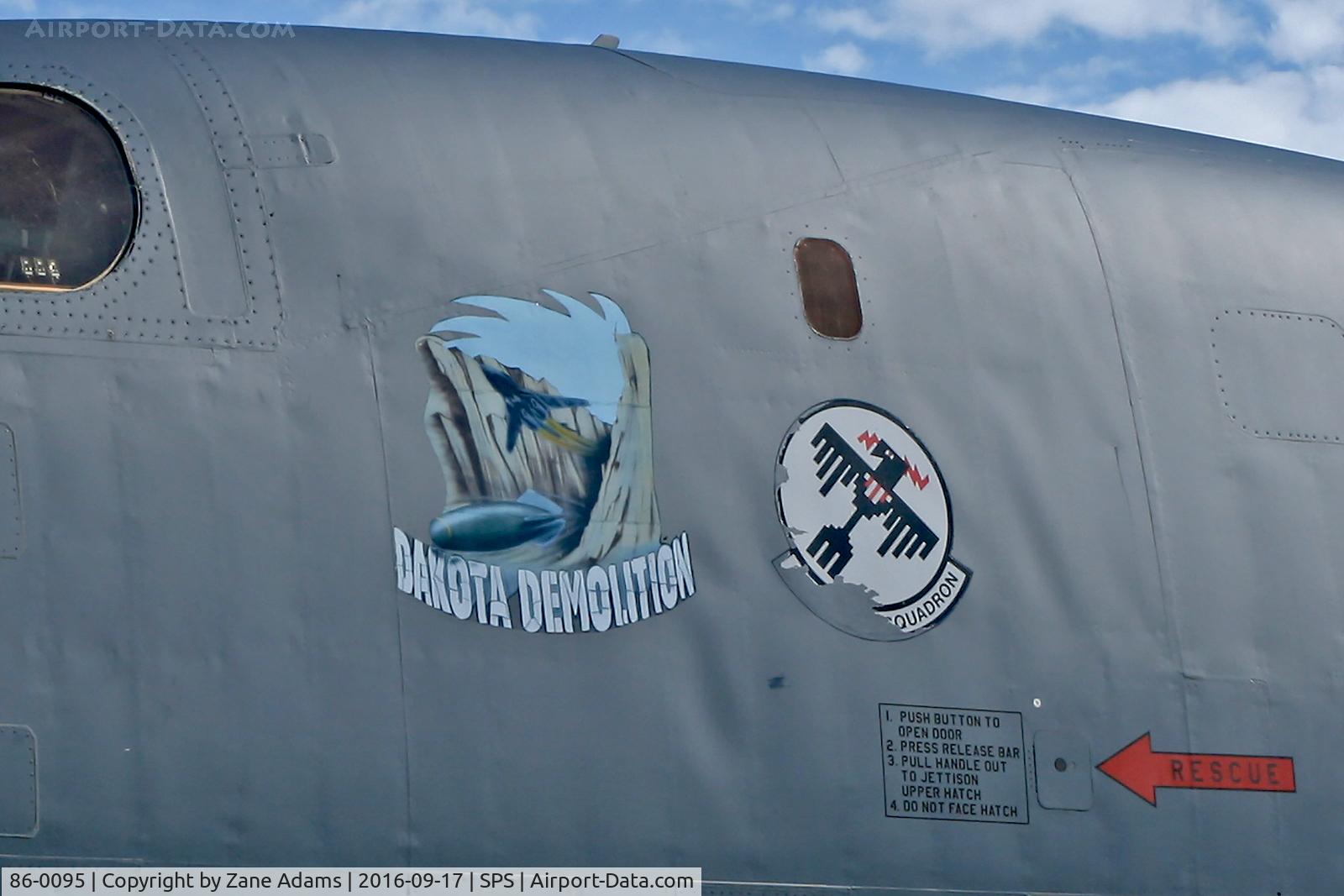 86-0095, 1986 Rockwell B-1B Lancer C/N 55, At the 2017 Sheppard AFB Airshow