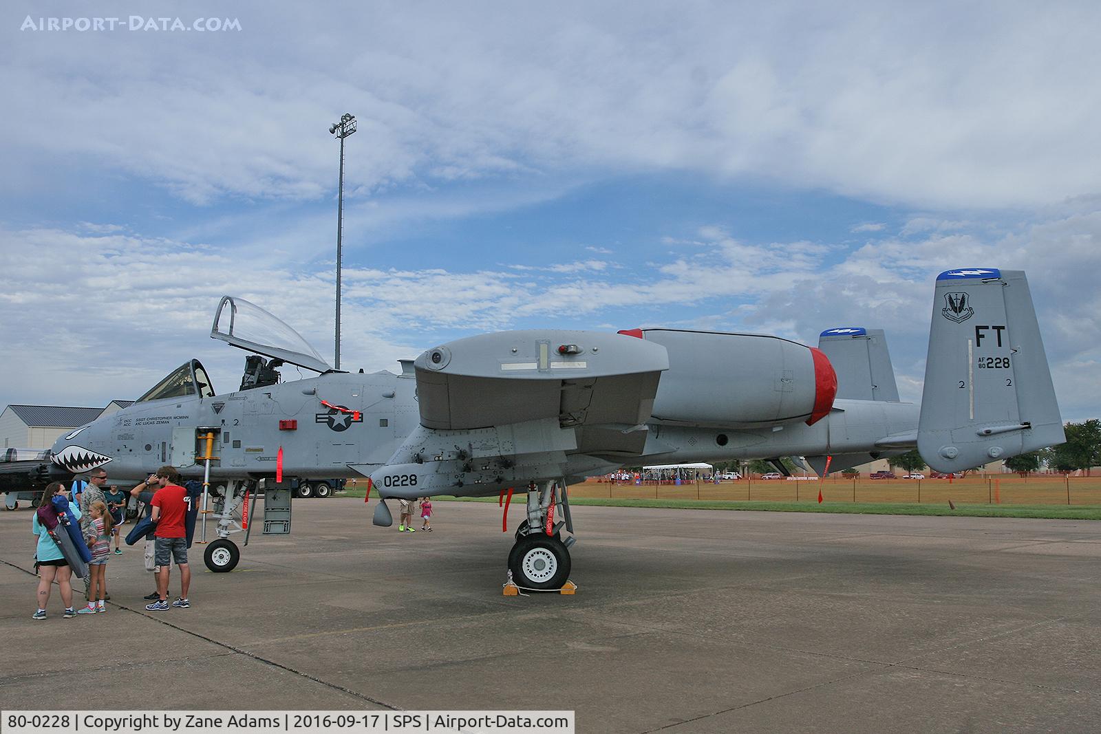 80-0228, 1980 Fairchild Republic A-10C Thunderbolt II C/N A10-0578, At the 2017 Sheppard AFB Airshow
