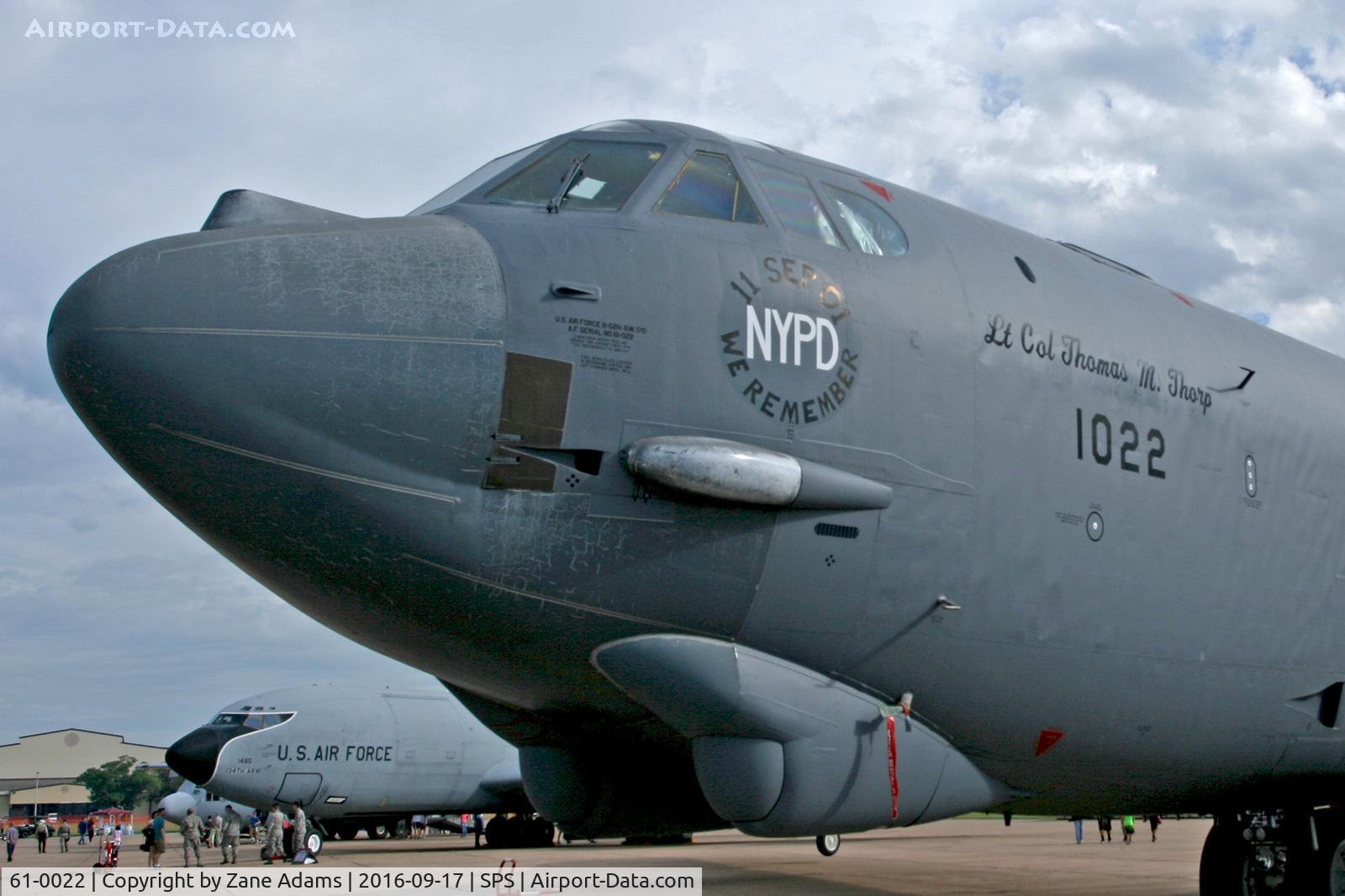 61-0022, 1961 Boeing B-52H Stratofortress C/N 464449, At the 2017 Sheppard AFB Airshow