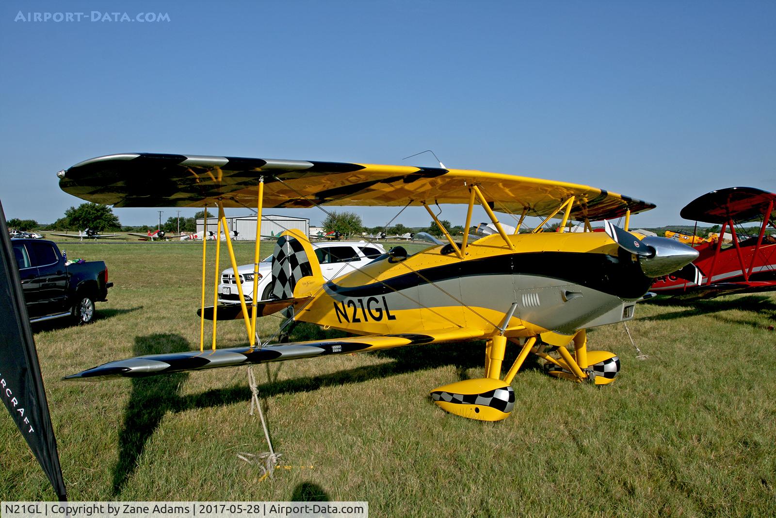 N21GL, 2013 Waco 2T-1A-2 Sport Trainer C/N 1200, At the 2017 Breckenridge Airshow