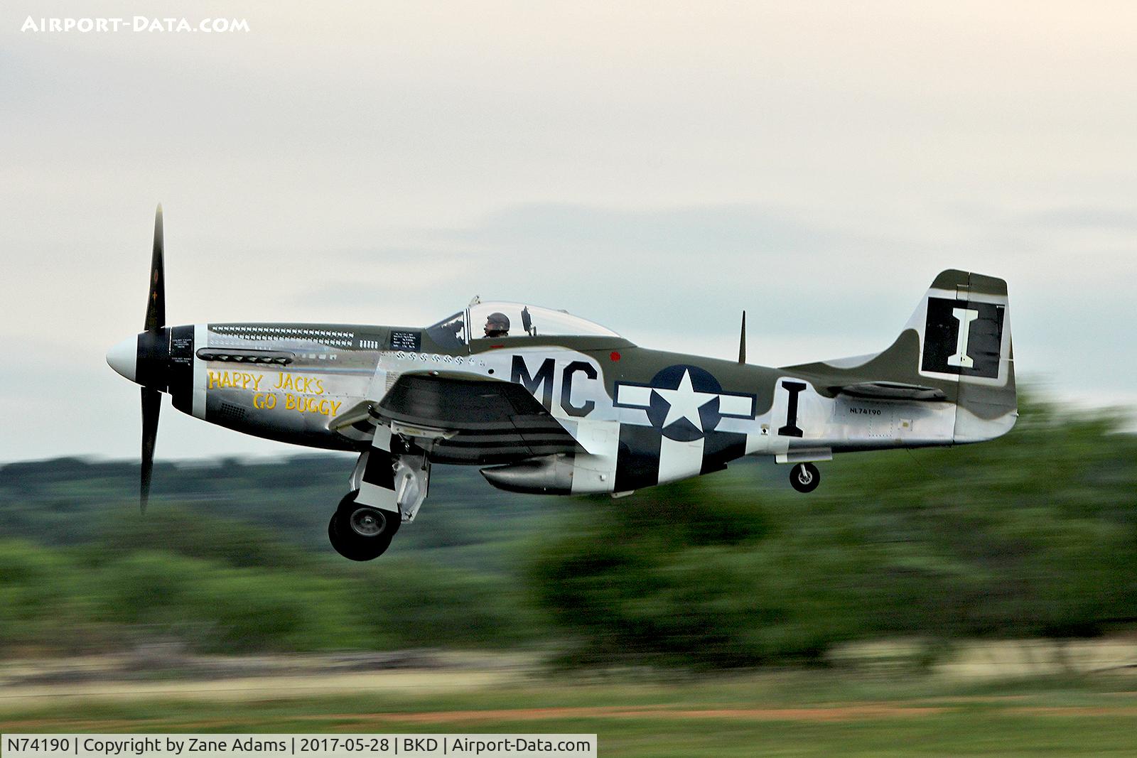N74190, 1944 North American F-51D Mustang C/N 44-75452, At the 2017 Breckenridge Airshow