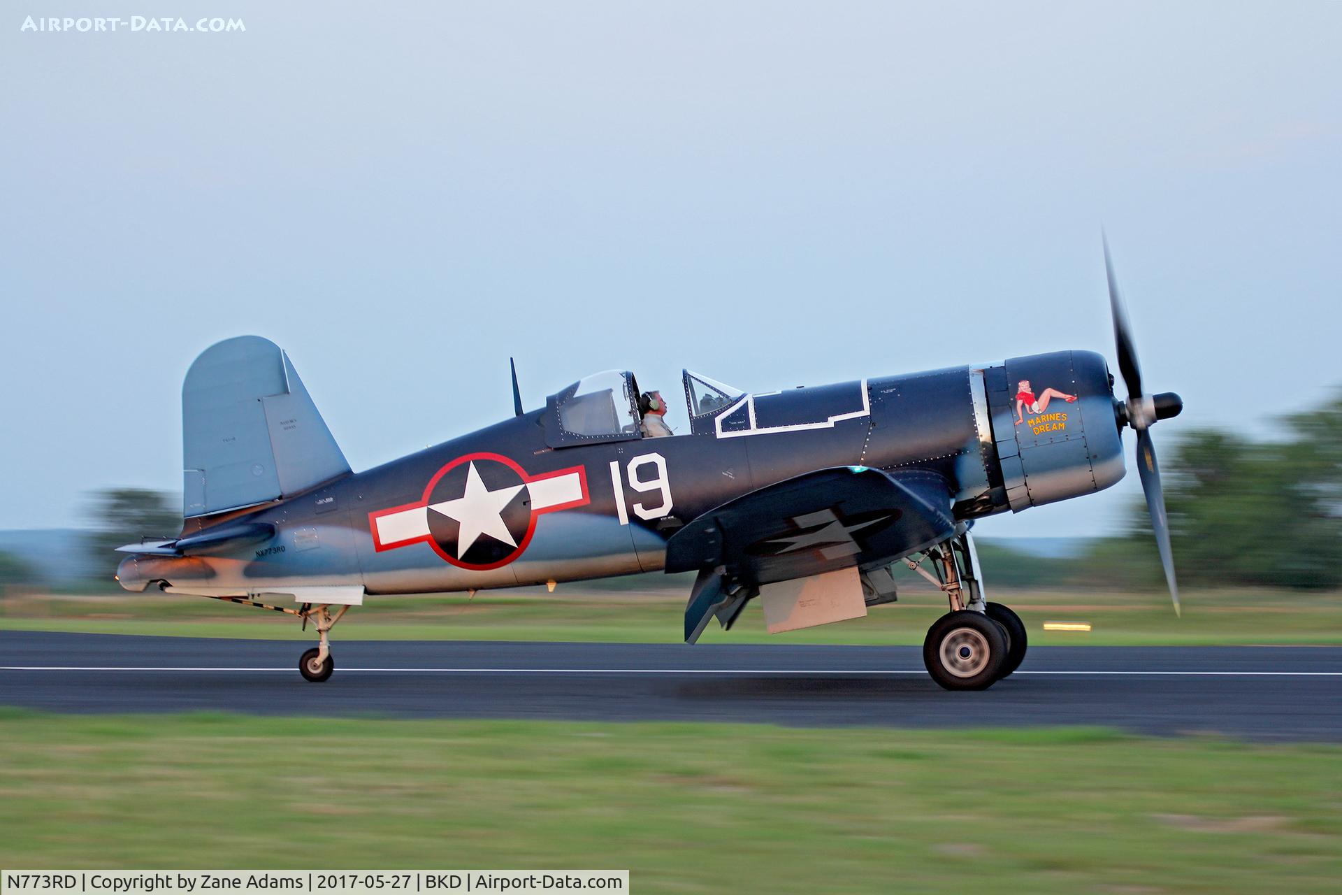 N773RD, 1944 Goodyear FG-1D Corsair C/N 3694, At the 2017 Breckenridge Airshow