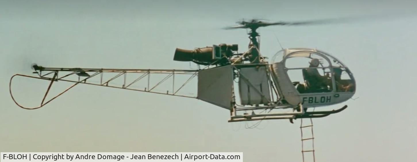 F-BLOH, Sud Aviation A-3130 Alouette II C/N 1394, F-BLOH, Fantomas movie (France, 1964)