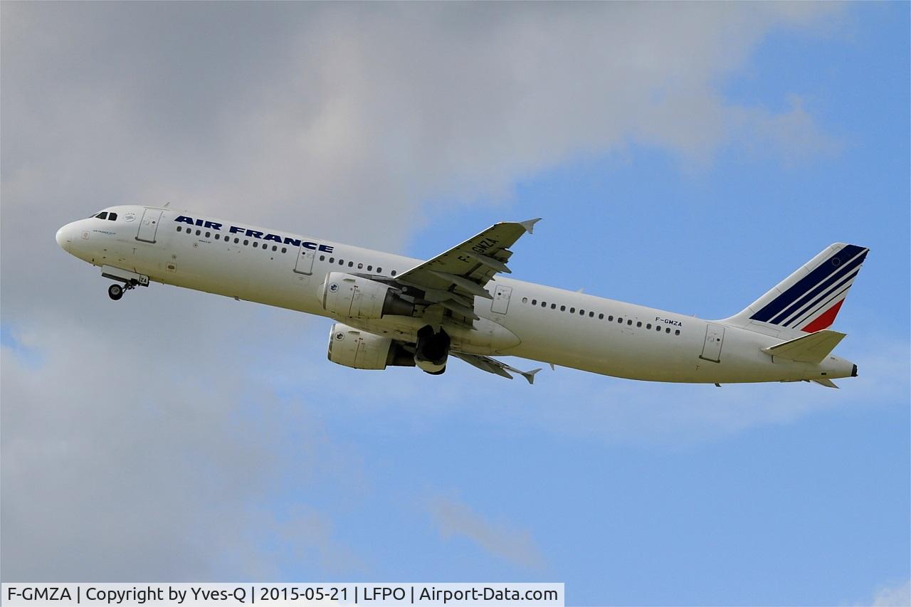 F-GMZA, 1994 Airbus A321-111 C/N 498, Airbus A321-111, Take off rwy 24, Bordeaux-Mérignac airport (LFBD-BOD)