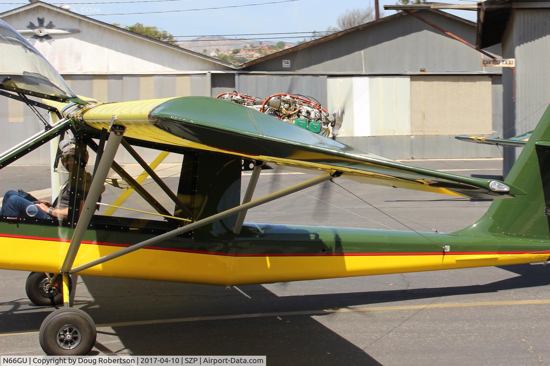N66GU, 2017 Lockwood Aircam C/N AC224, 2017 Lockwood Aerochia Inc, AIRCAM, two Rotax 912ULS 98.6 Hp each pushers, taxi, engines closeup