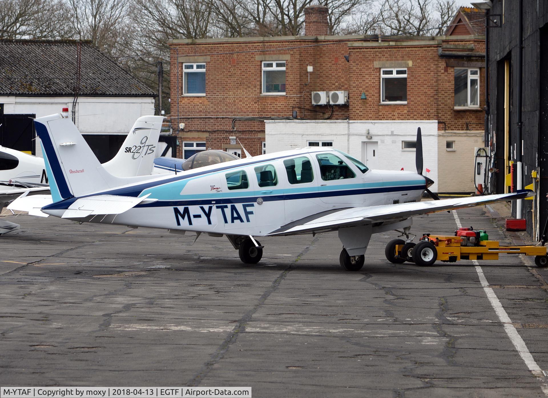 M-YTAF, 1997 Beech B36TC Bonanza Bonanza C/N EA-595, Beech B36TC Bonanza at Fairoaks.