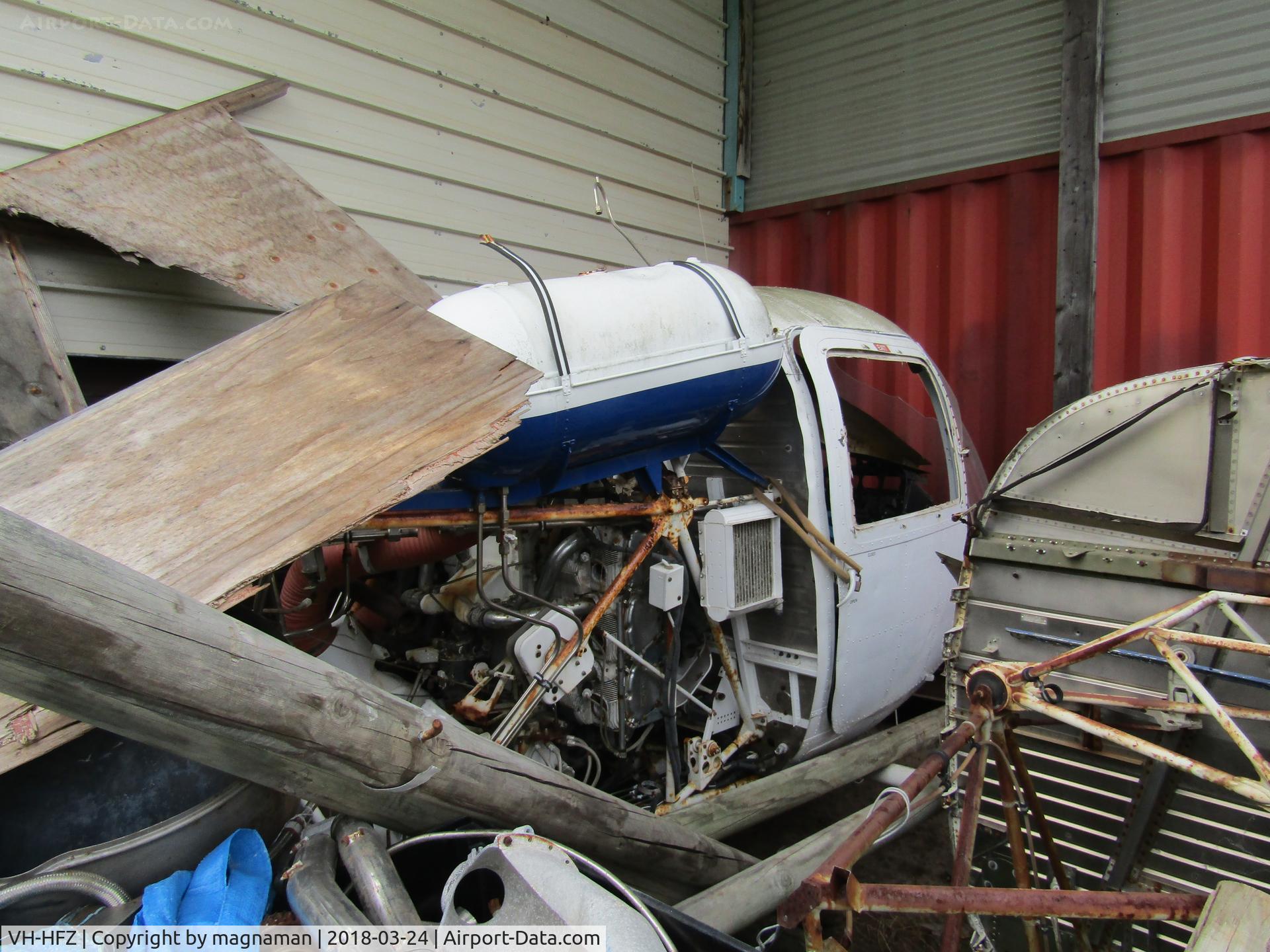 VH-HFZ, 1972 Kawasaki KH-4 C/N 2196, With pile of 