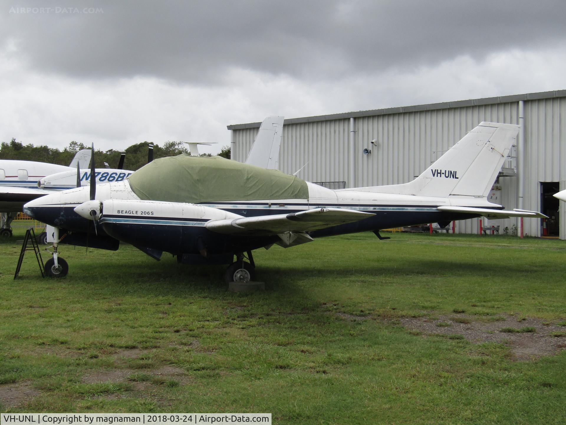 VH-UNL, 1966 Beagle B-206 Series 2 C/N B047, at museum in caloundra