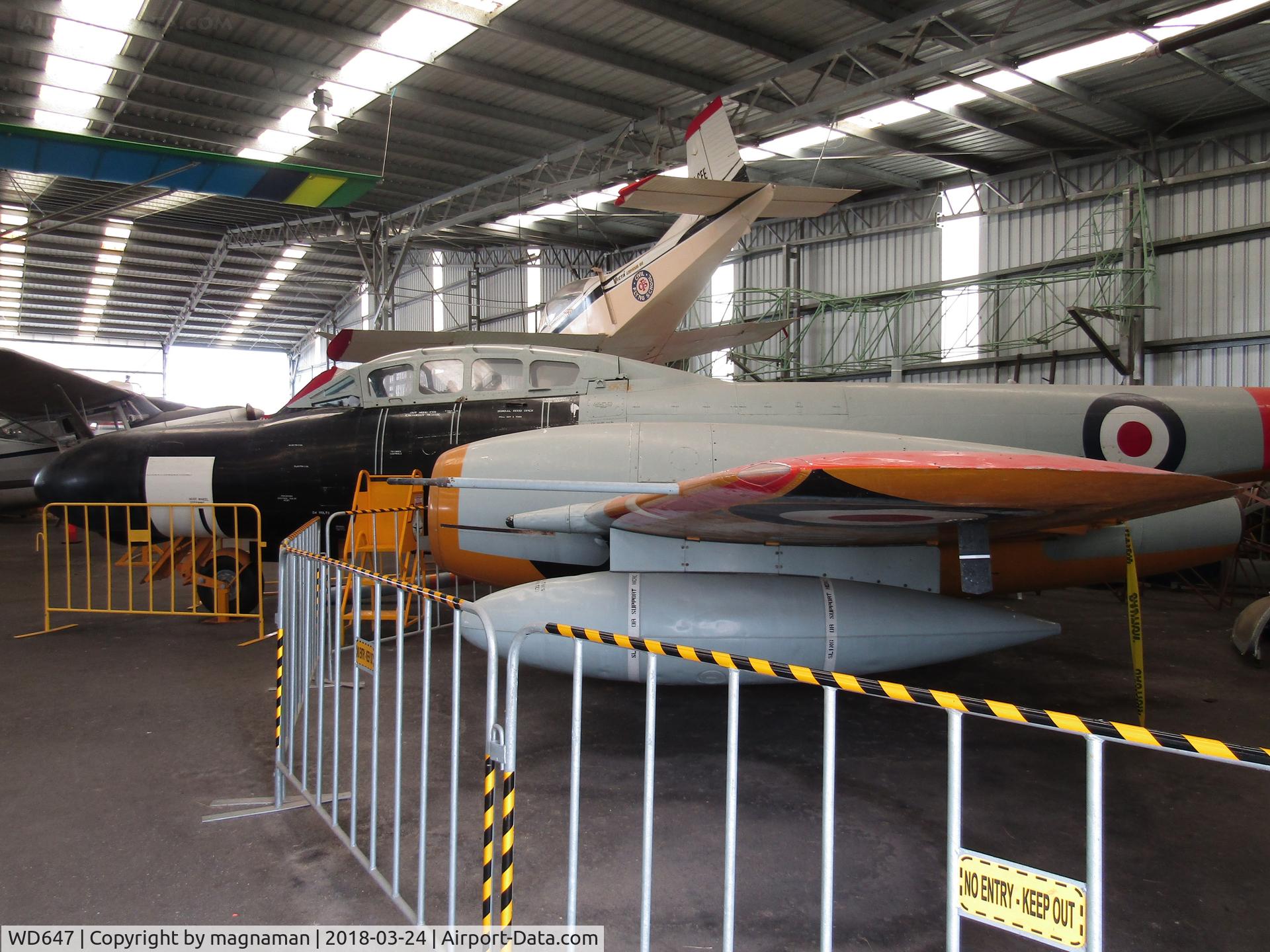 WD647, 1952 Gloster Meteor TT.20 C/N Not found WD647, FRONT PART -AT CALOUNDRA
