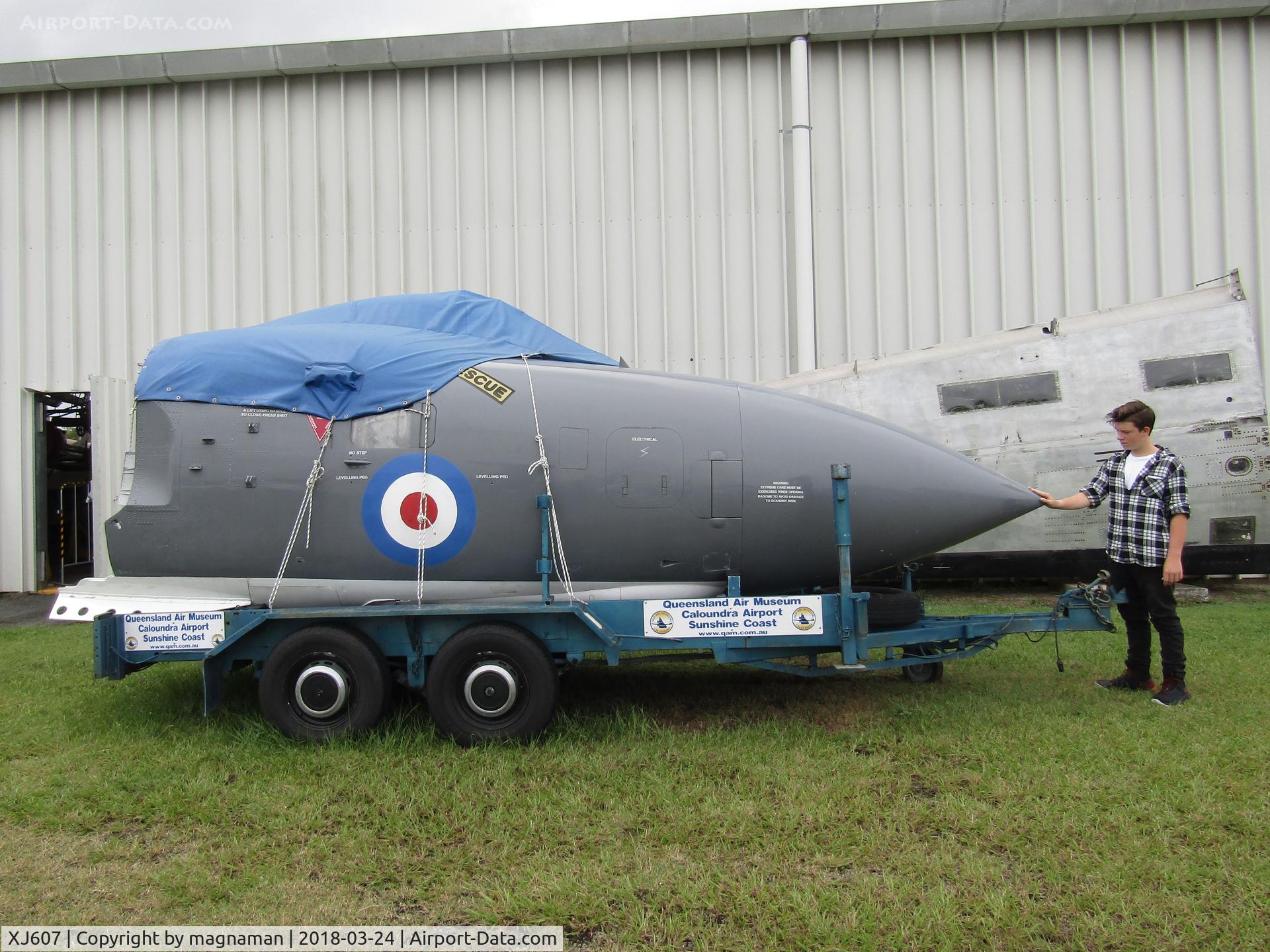 XJ607, De Havilland Sea Vixen FAW.2 C/N 110074, At Caloundra Musuem