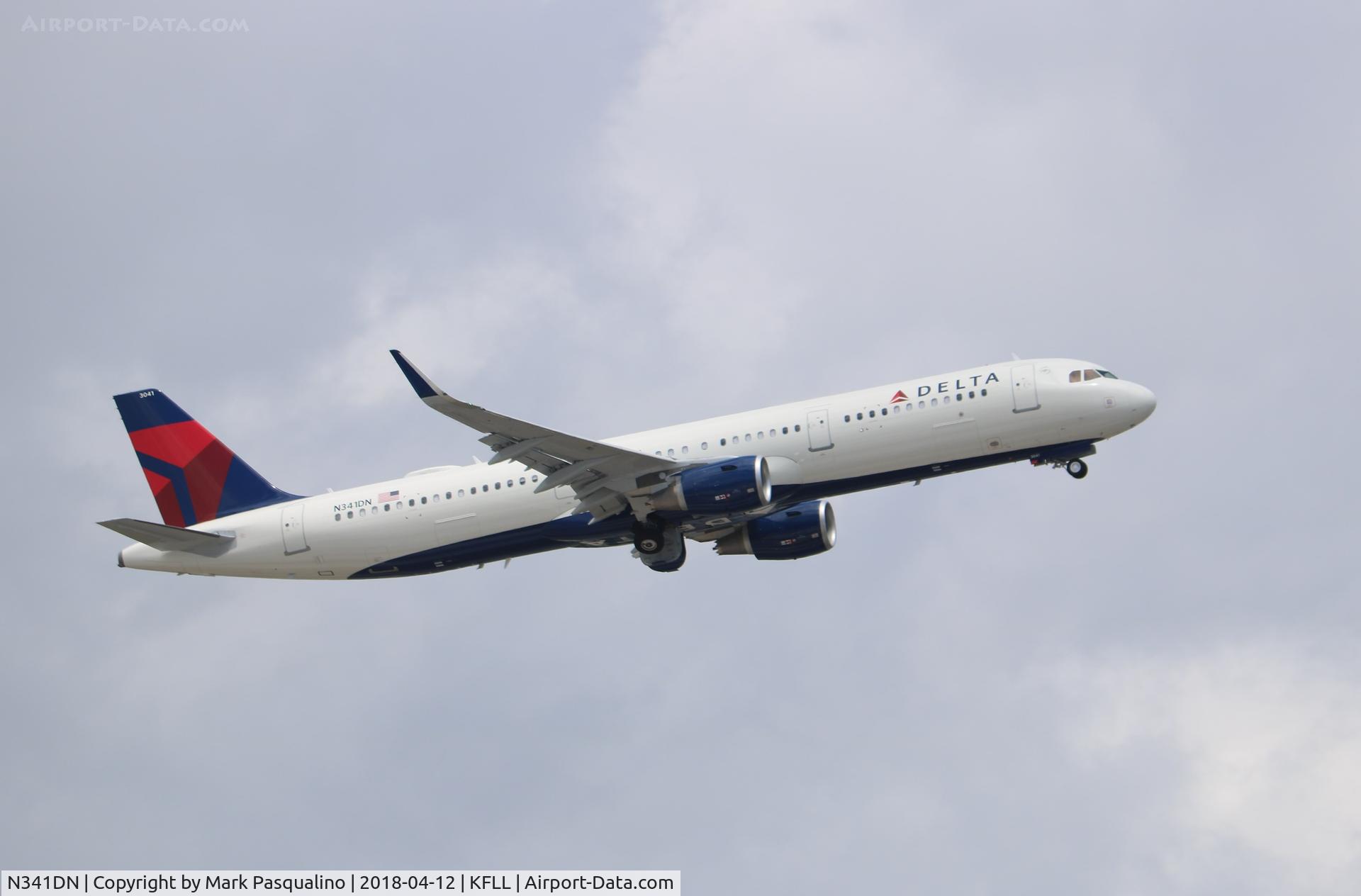 N341DN, 2018 Airbus A321-211 C/N 8134, Airbus A321-211