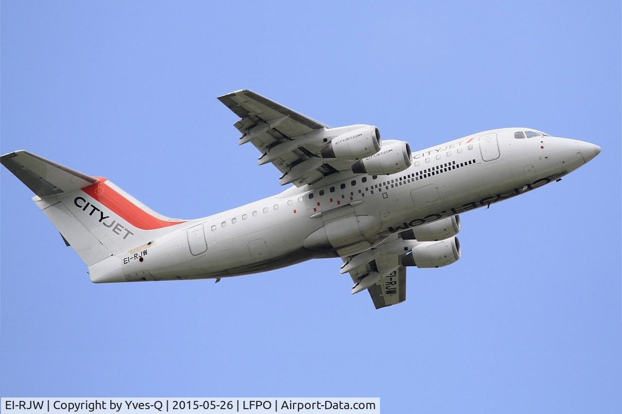 EI-RJW, 2000 British Aerospace Avro 146-RJ85A C/N E2371, British Aerospace RJ85A, Take off rwy 08, Paris-Orly airport (LFPO-ORY)