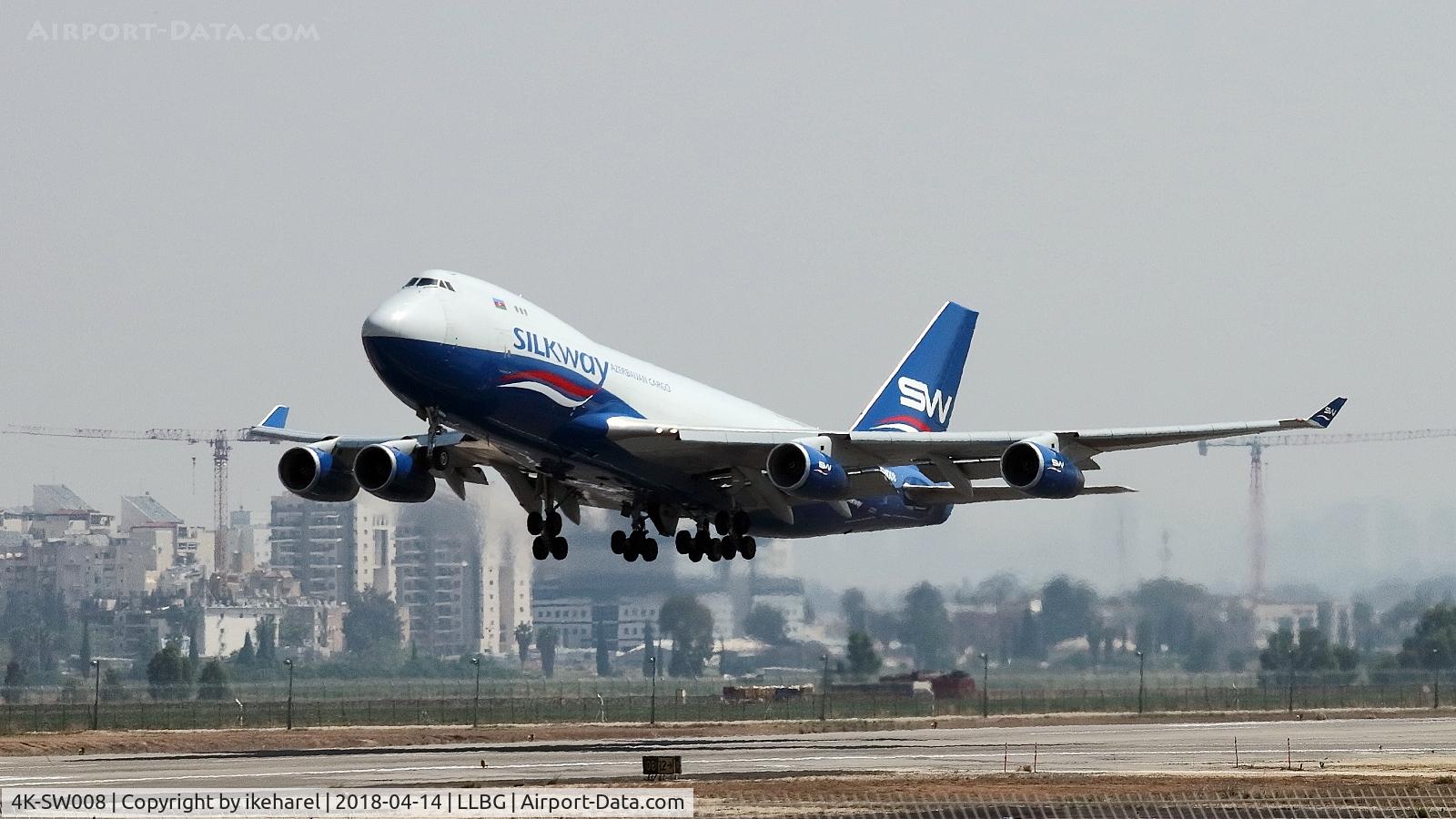 4K-SW008, 1999 Boeing 747-4R7F/SCD C/N 29732, Lift-off en-route Baku.