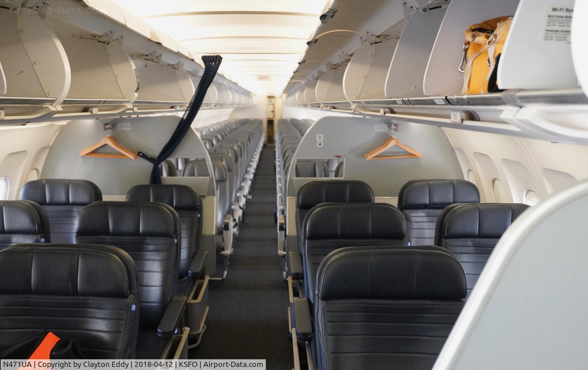 N471UA, 2001 Airbus A320-232 C/N 1432, SFO 2018.