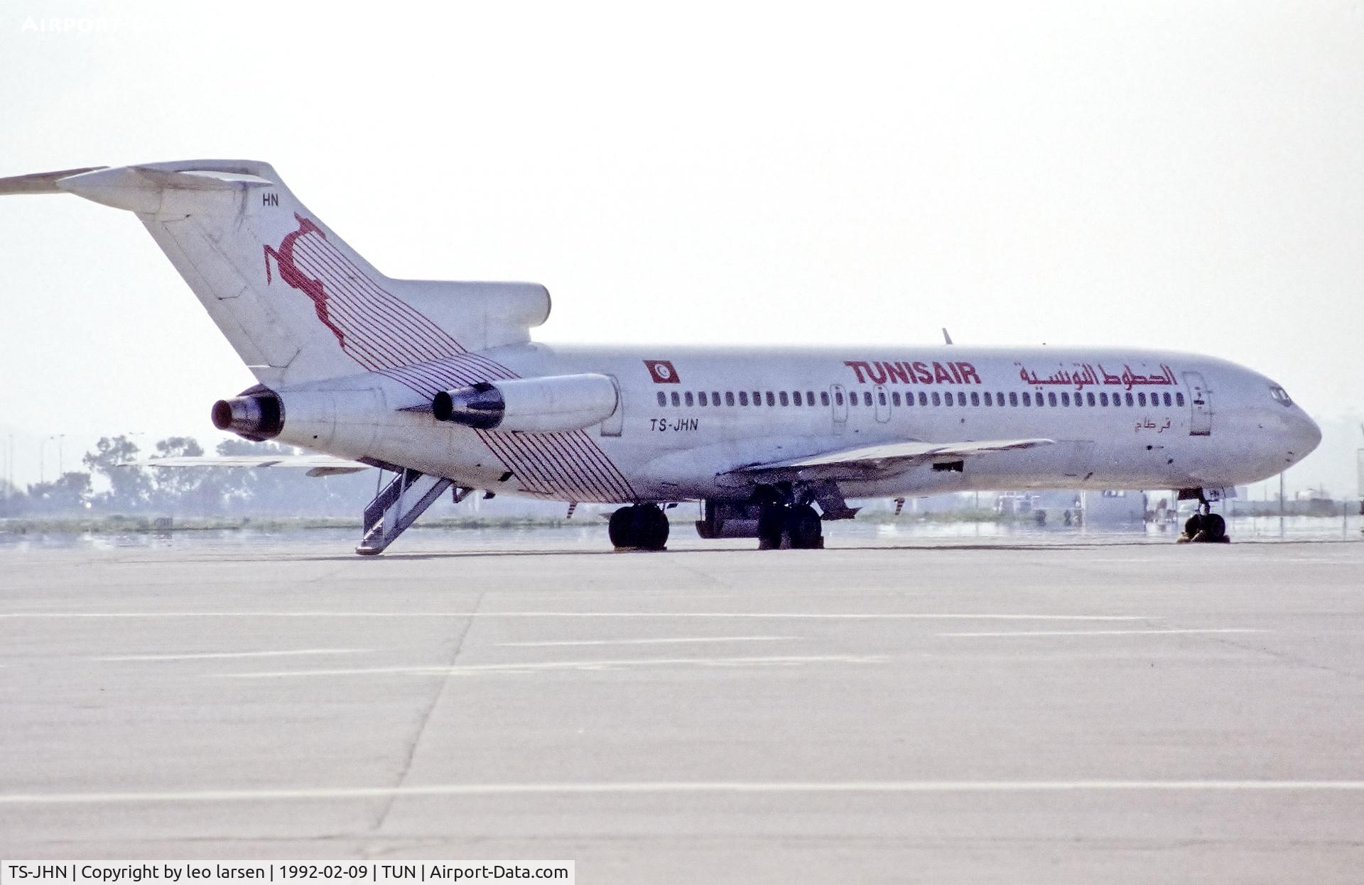 TS-JHN, 1971 Boeing 727-2H3 C/N 20545, Tunis 9.2.1992