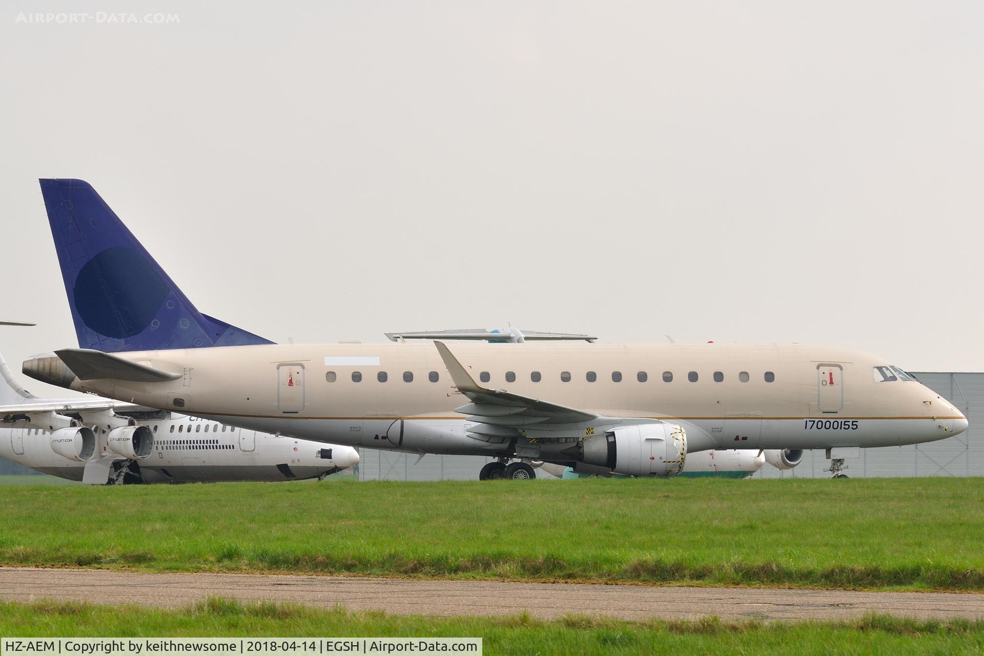 HZ-AEM, 2006 Embraer 170LR (ERJ-170-100LR) C/N 17000155, North East storage area with c/n 17000155 only showing !