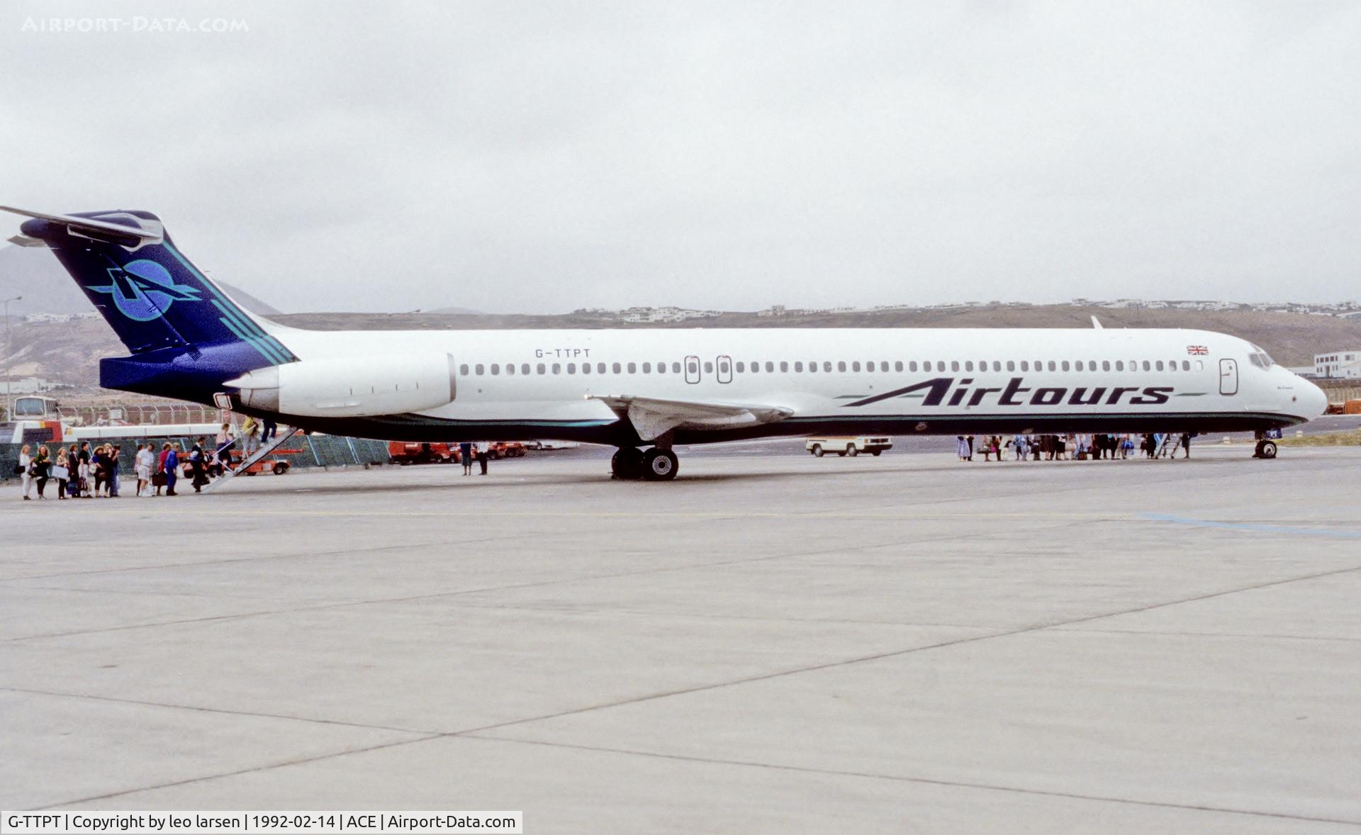 G-TTPT, 1990 McDonnell Douglas MD-83 (DC-9-83) C/N 49940, Lanzarote 14.2.1992