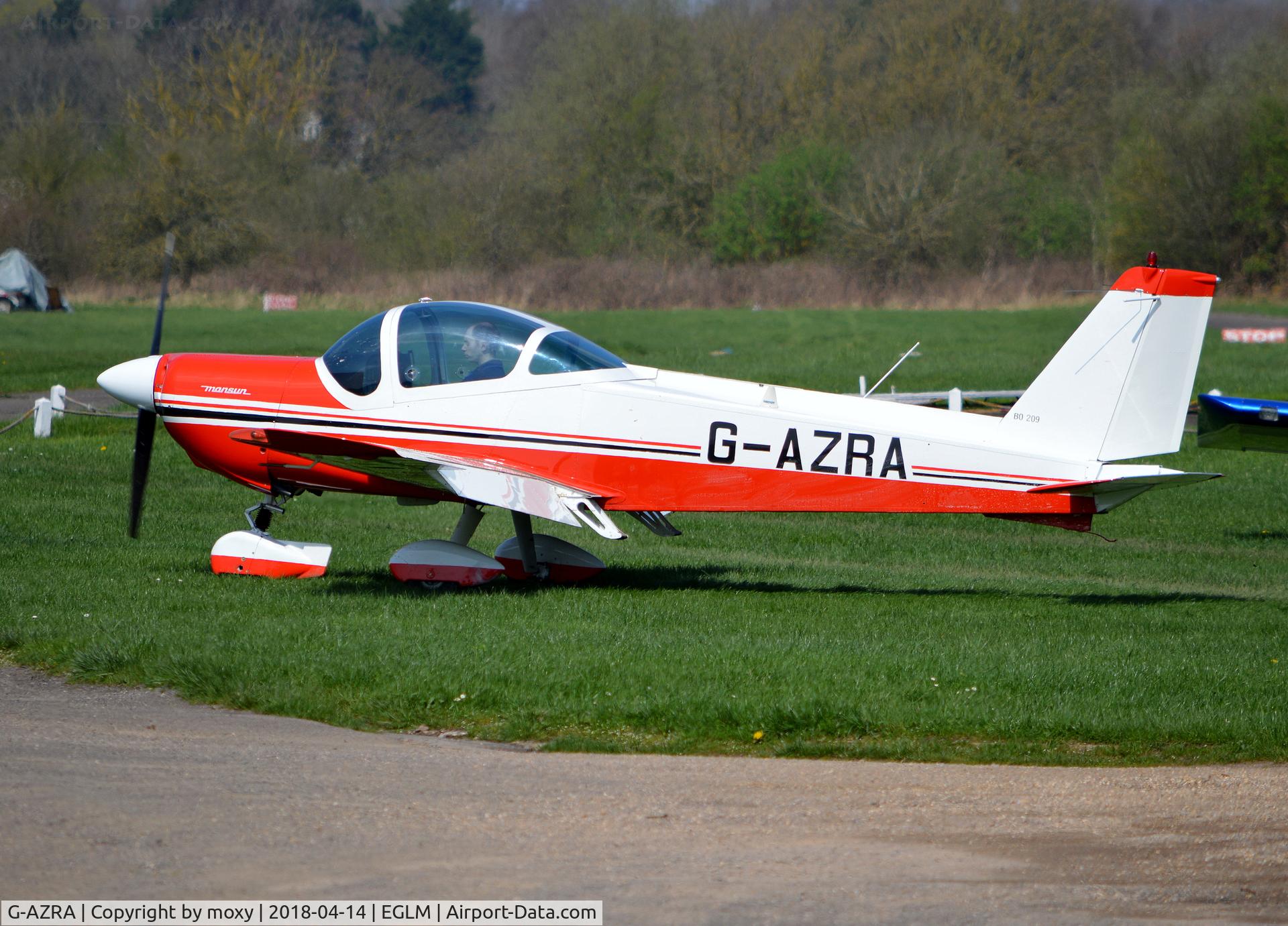 G-AZRA, 1972 Bolkow Bo-209 Monsun C/N 192, Bolkow Bo-209 Monsun at White Waltham. Ex D-EAIH