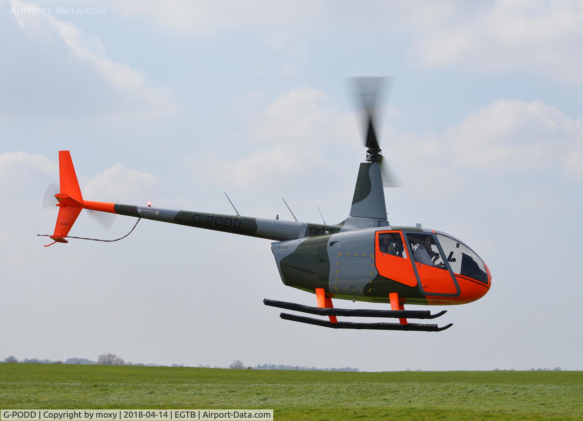 G-PODD, 2016 Robinson R66 Turbine C/N 0727, Robinson R66 Turbine at Wycombe Air Park.