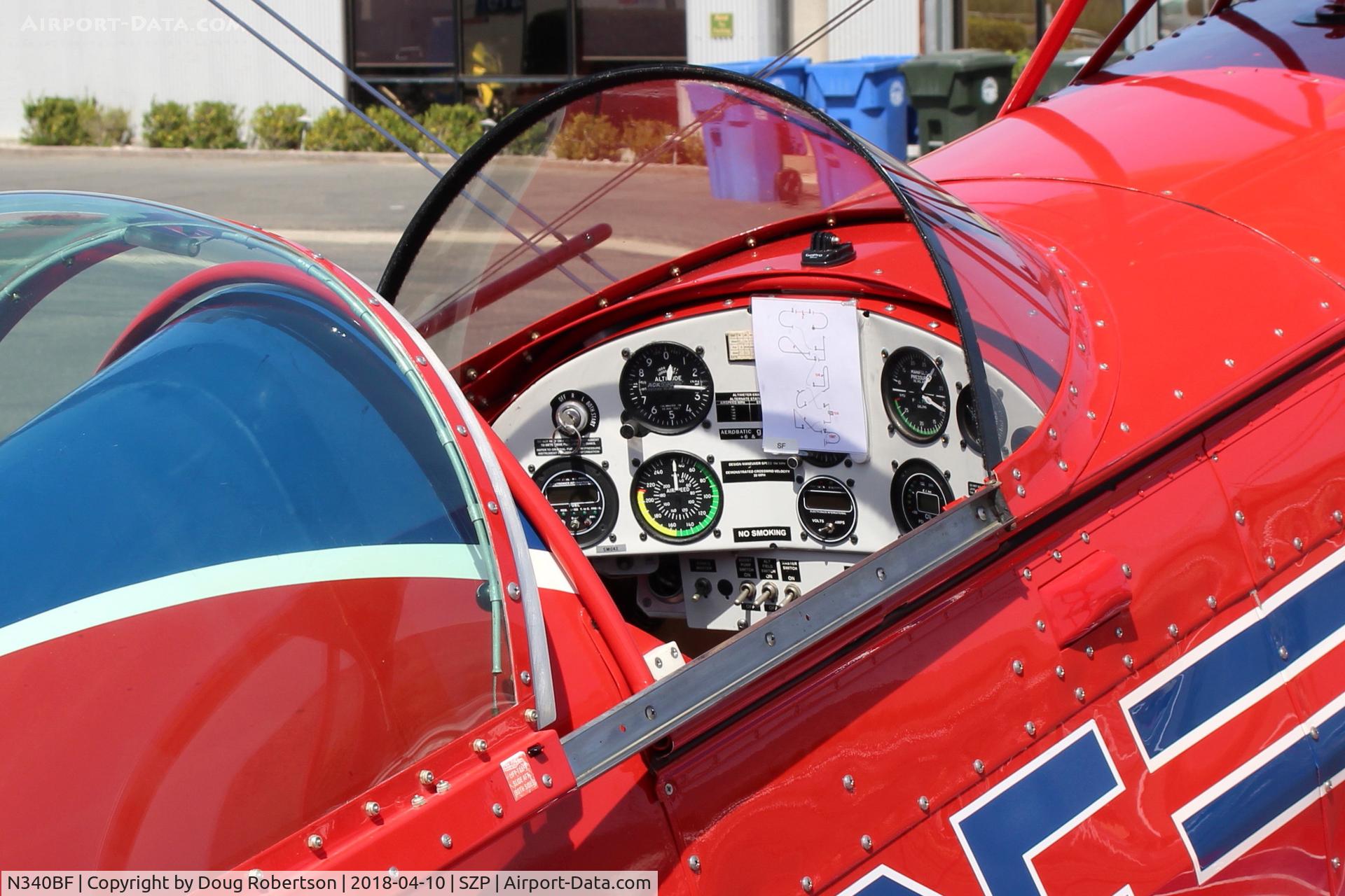 N340BF, 2003 Aviat Pitts S-2C Special C/N 6055, 2003 Aviat PITTS S-2C SPECIAL, Lycoming AEIO-540, panel