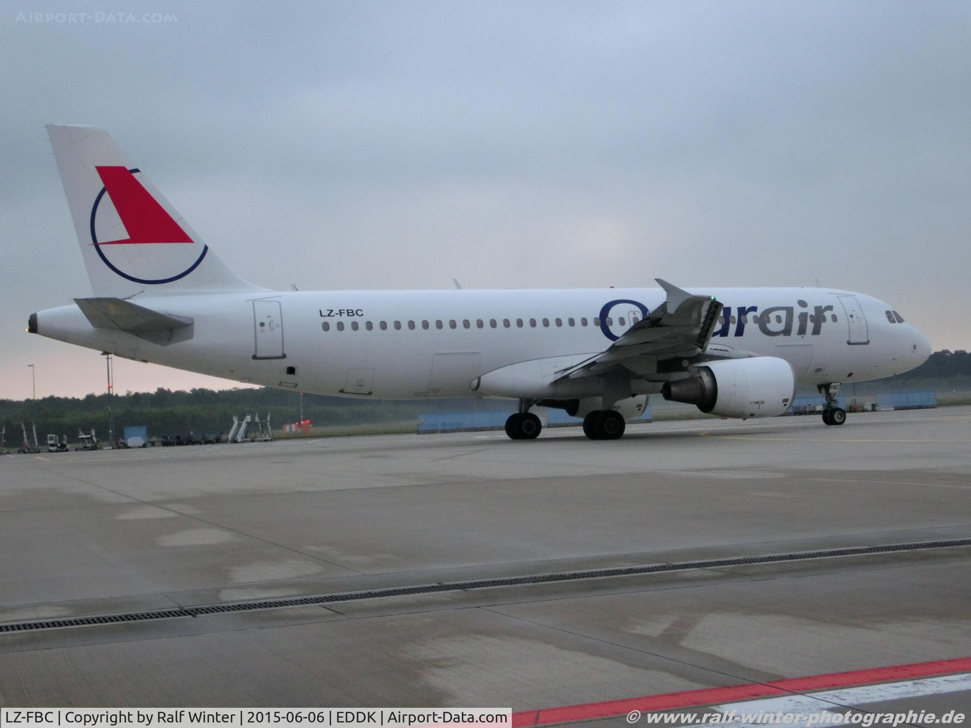LZ-FBC, 2005 Airbus A320-214 C/N 2540, Airbus A320-214 - FB LZB Bulgaria Air opf Onur Air - 2540 - LZ-FBC - 06.06.2015 - CGN