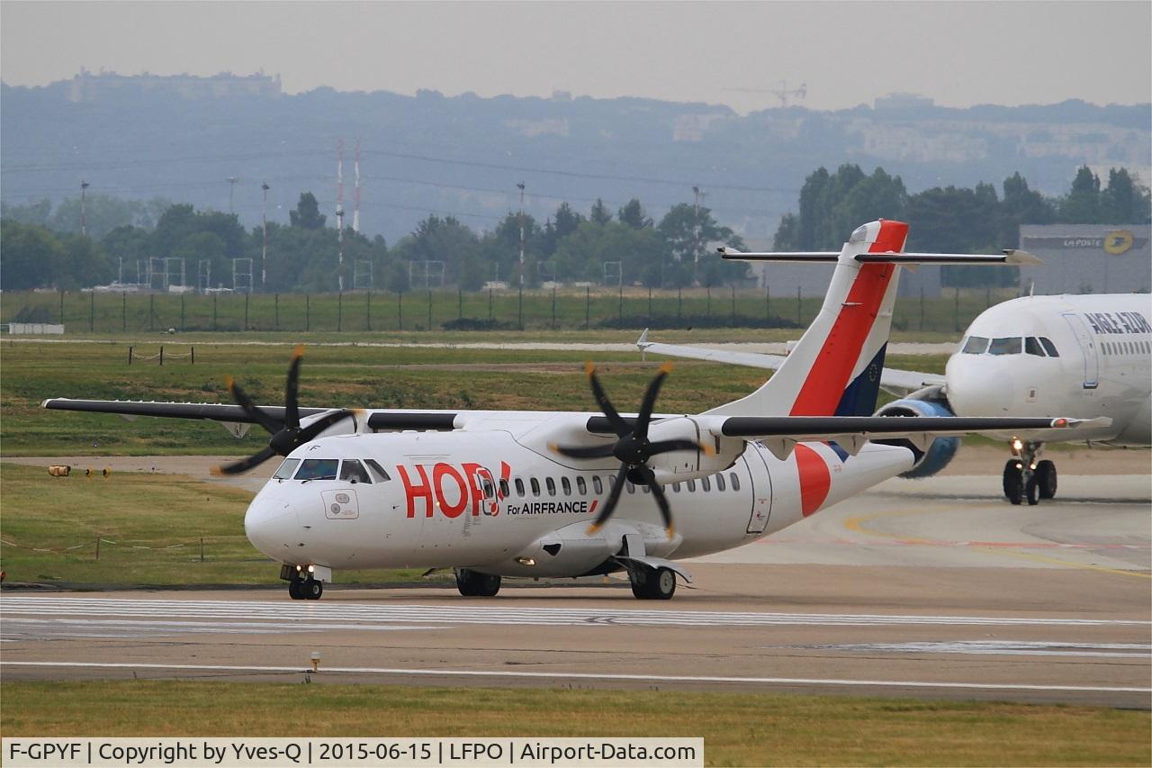 F-GPYF, 1995 ATR 42-500 C/N 495, ATR 42-500, Lining up rwy 08, Paris-Orly Airport (LFPO-ORY)
