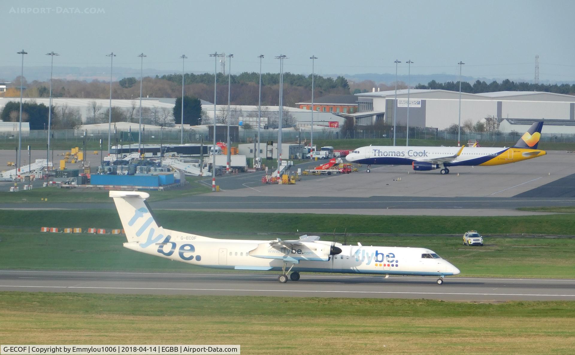 G-ECOF, 2008 De Havilland Canada DHC-8-402Q Dash 8 C/N 4216, FROM FREEPORT CAR PARK