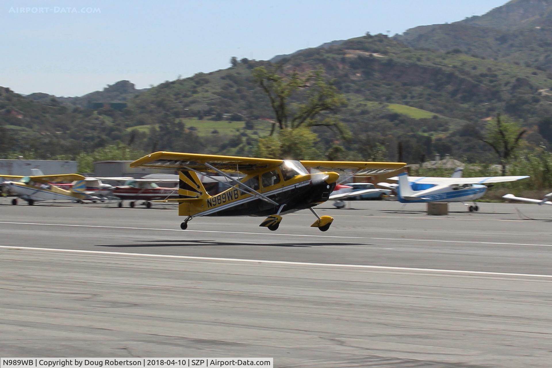 N989WB, 2012 American Champion 8KCAB Super Decathlon C/N 1120-2012, 2012 American Champion 8KCAB SUPER DECATHLON, Lycoming AEIO-360 180 Hp, landing Rwy 22