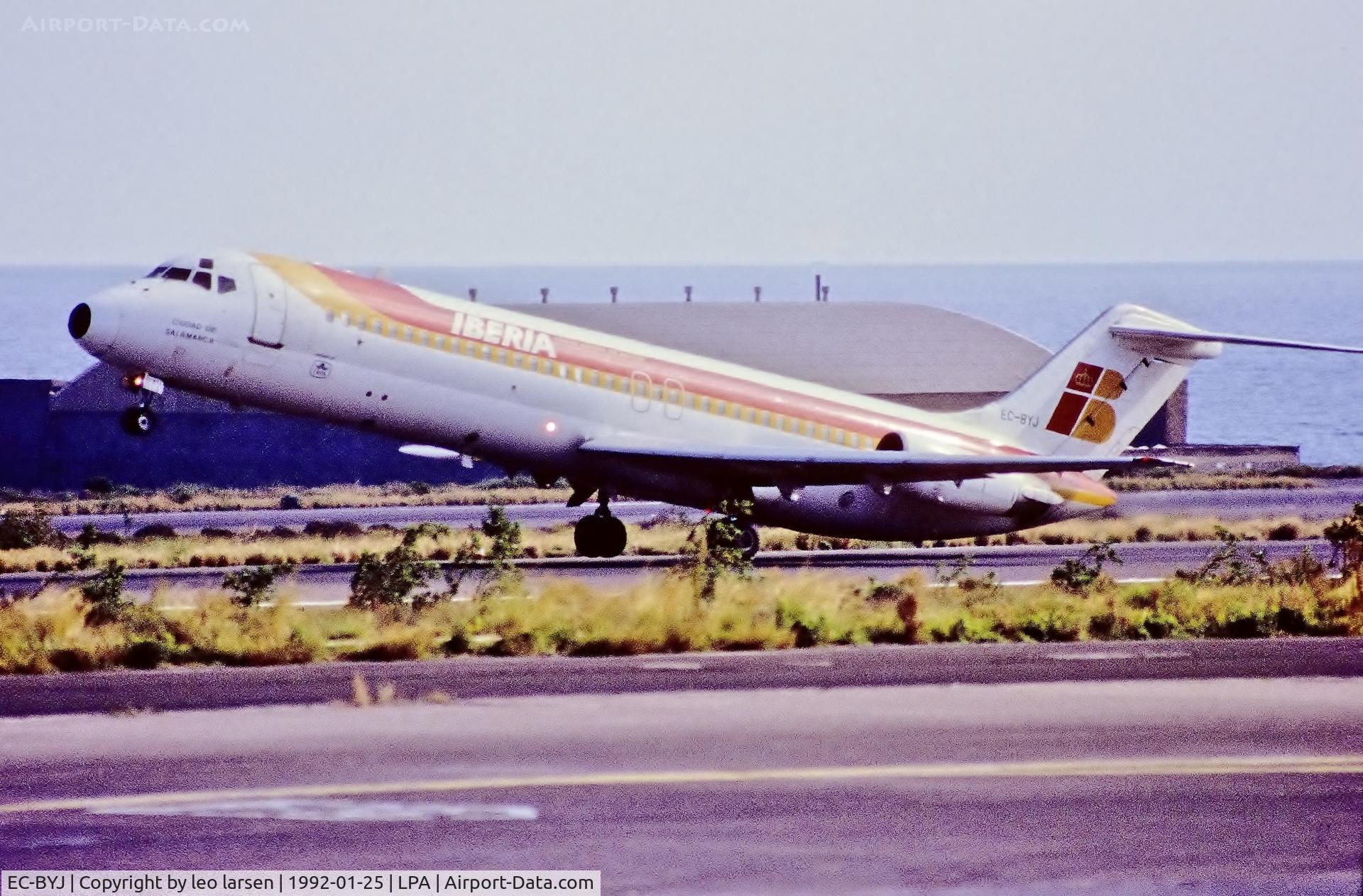 EC-BYJ, 1972 Douglas DC-9-32 C/N 47461, Las Palmas 25.1.1992