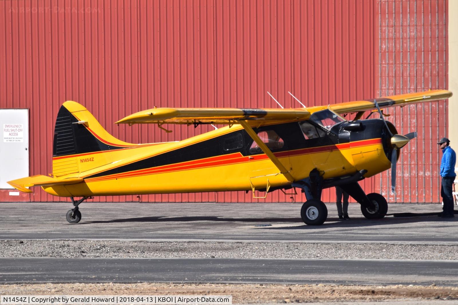N1454Z, 1955 De Havilland Canada DHC-2 Beaver Mk.1 C/N 972, At the southwest corner gas pumps.