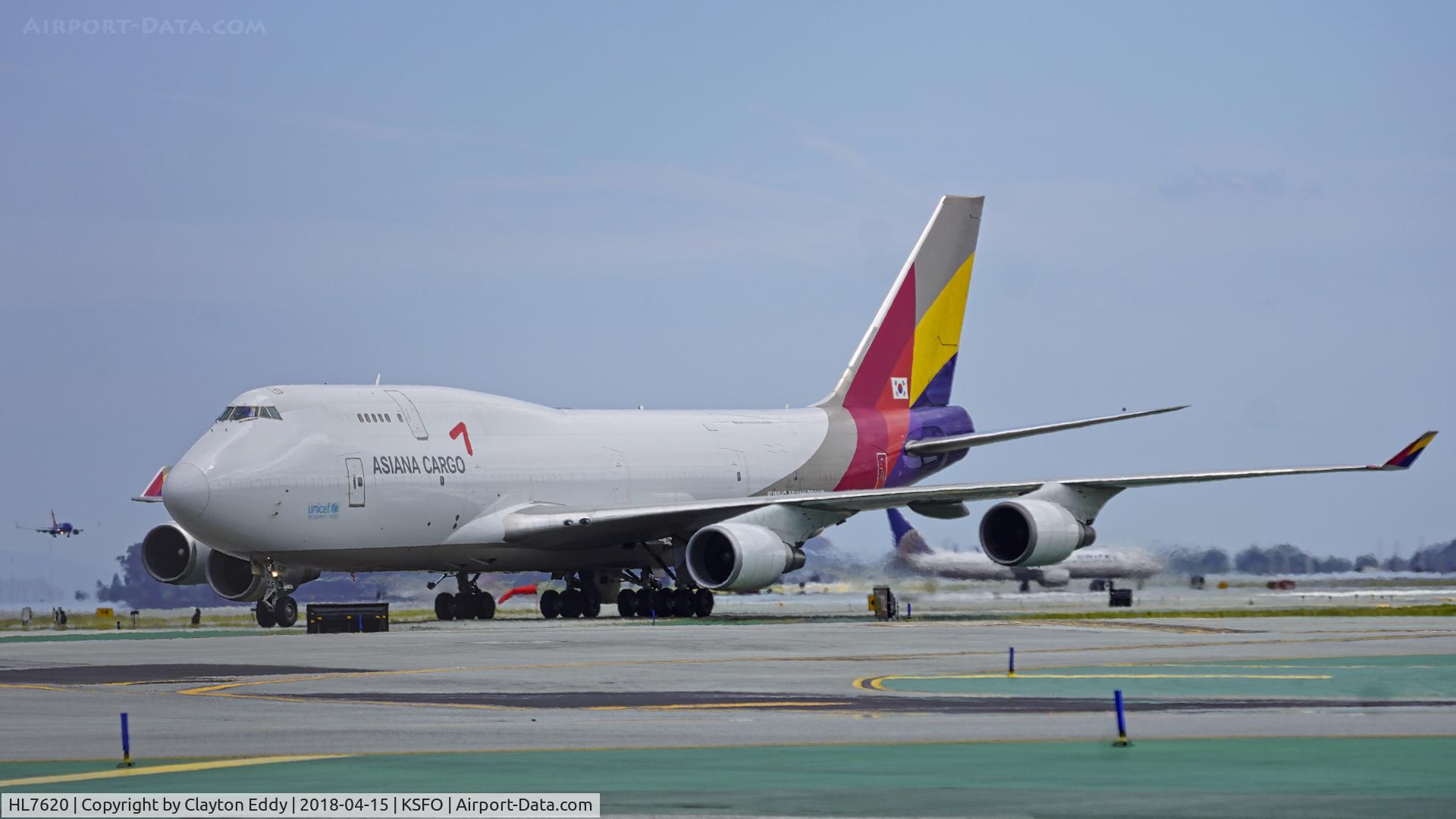 HL7620, 1999 Boeing 747-419BDS(F) C/N 29375, SFO 2018.