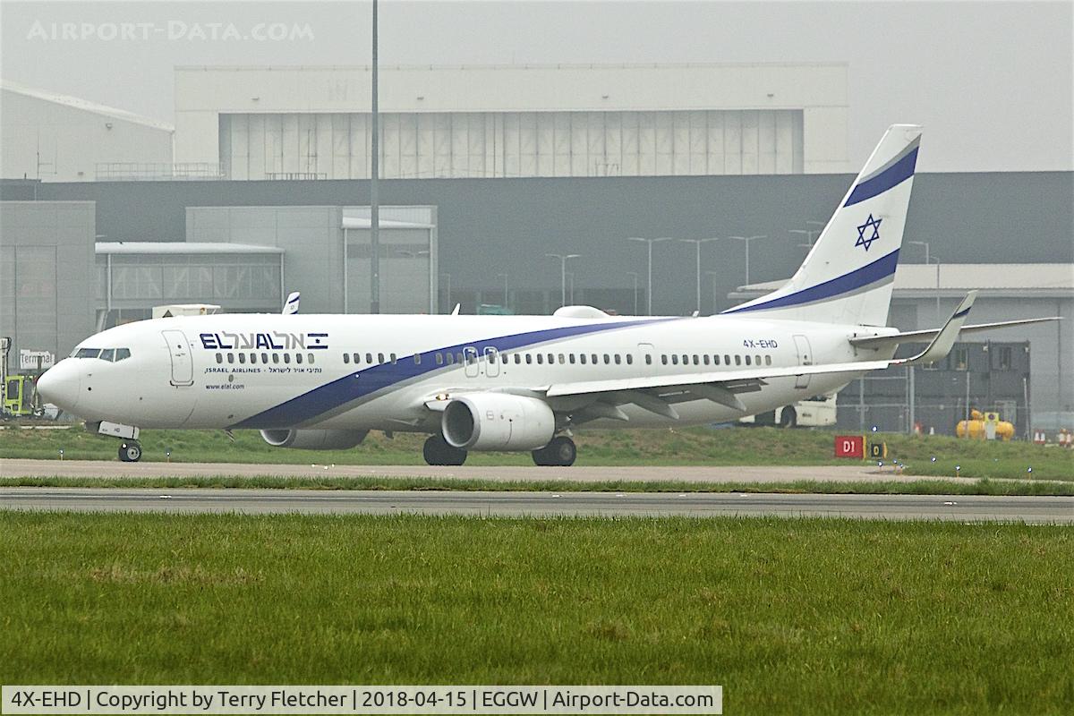 4X-EHD, 2015 Boeing 737-958/ER C/N 41555, At London Luton
