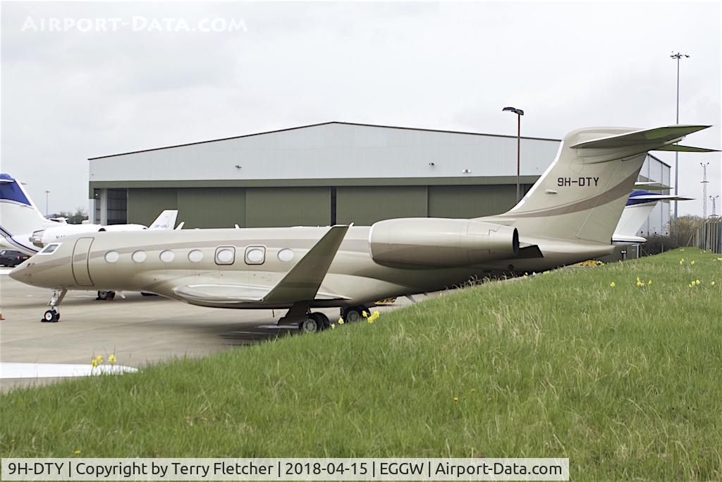 9H-DTY, 2015 Gulfstream Aerospace G650 (G-VI) C/N 6146, At London Luton