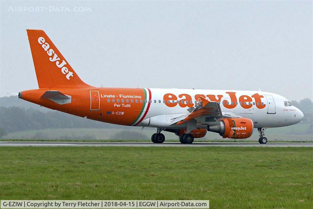G-EZIW, 2005 Airbus A319-111 C/N 2578, At London Luton