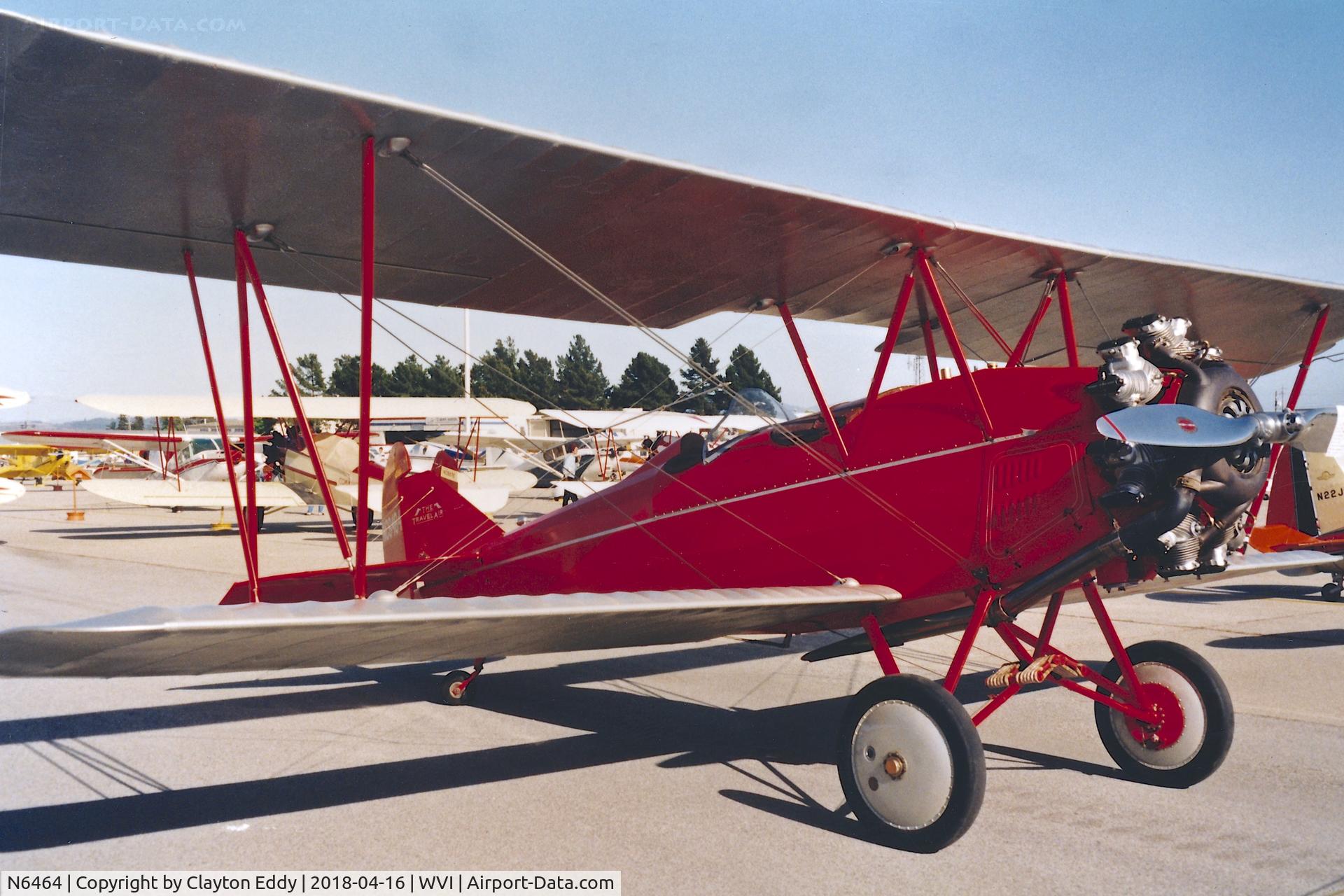 N6464, 1928 Curtiss-Wright Travel Air 4000 C/N 785, Watsonville Airport California airshow early 1990's.
