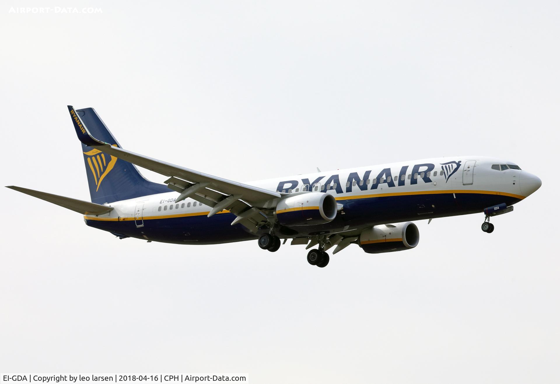 EI-GDA, 2017 Boeing 737-800 C/N 44797, Copenhagen 16.4.2018