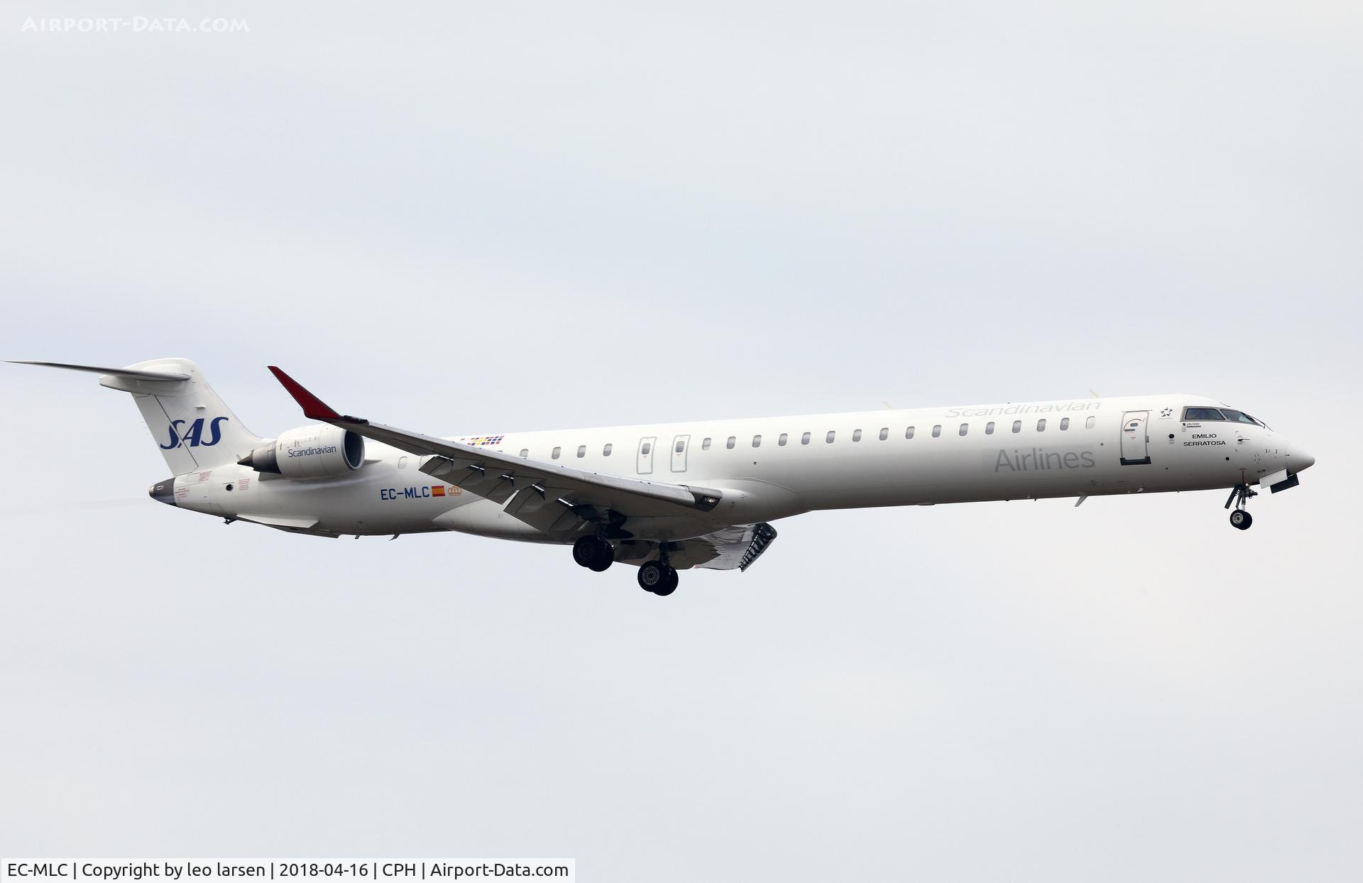 EC-MLC, 2016 Bombardier CRJ-1000ER NG (CL-600-2E25) C/N 19048, Copenhagen 16.4.2018