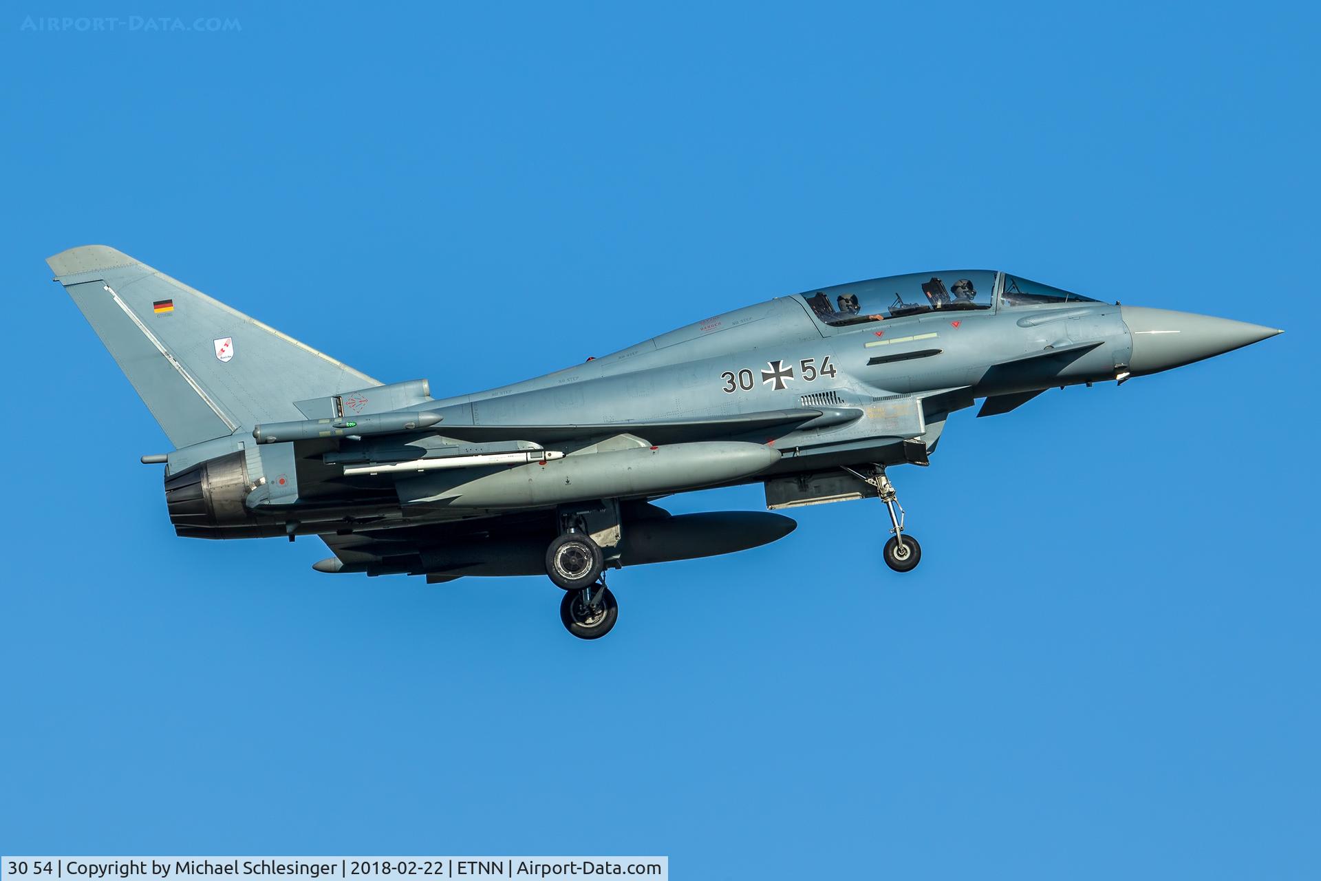 30 54, 2010 Eurofighter EF-2000 Typhoon T C/N GT016, 30+54 - Eurofighter EF-2000 Typhoon T - German Air Force