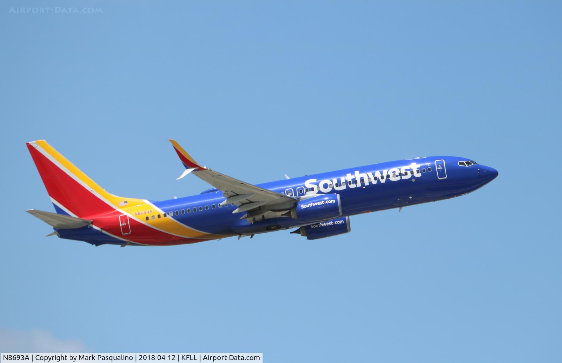 N8693A, 2016 Boeing 737-8H4 C/N 36921, Boeing 737-800