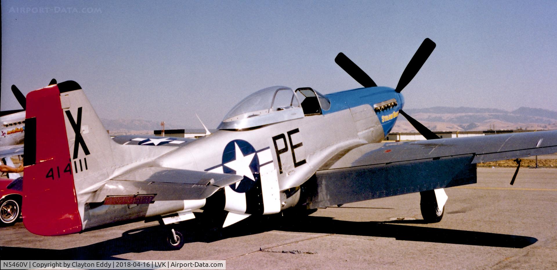 N5460V, 1949 North American/aero Classics P-51D C/N 44-72192, Livermore Airport Airshow California early 90's.