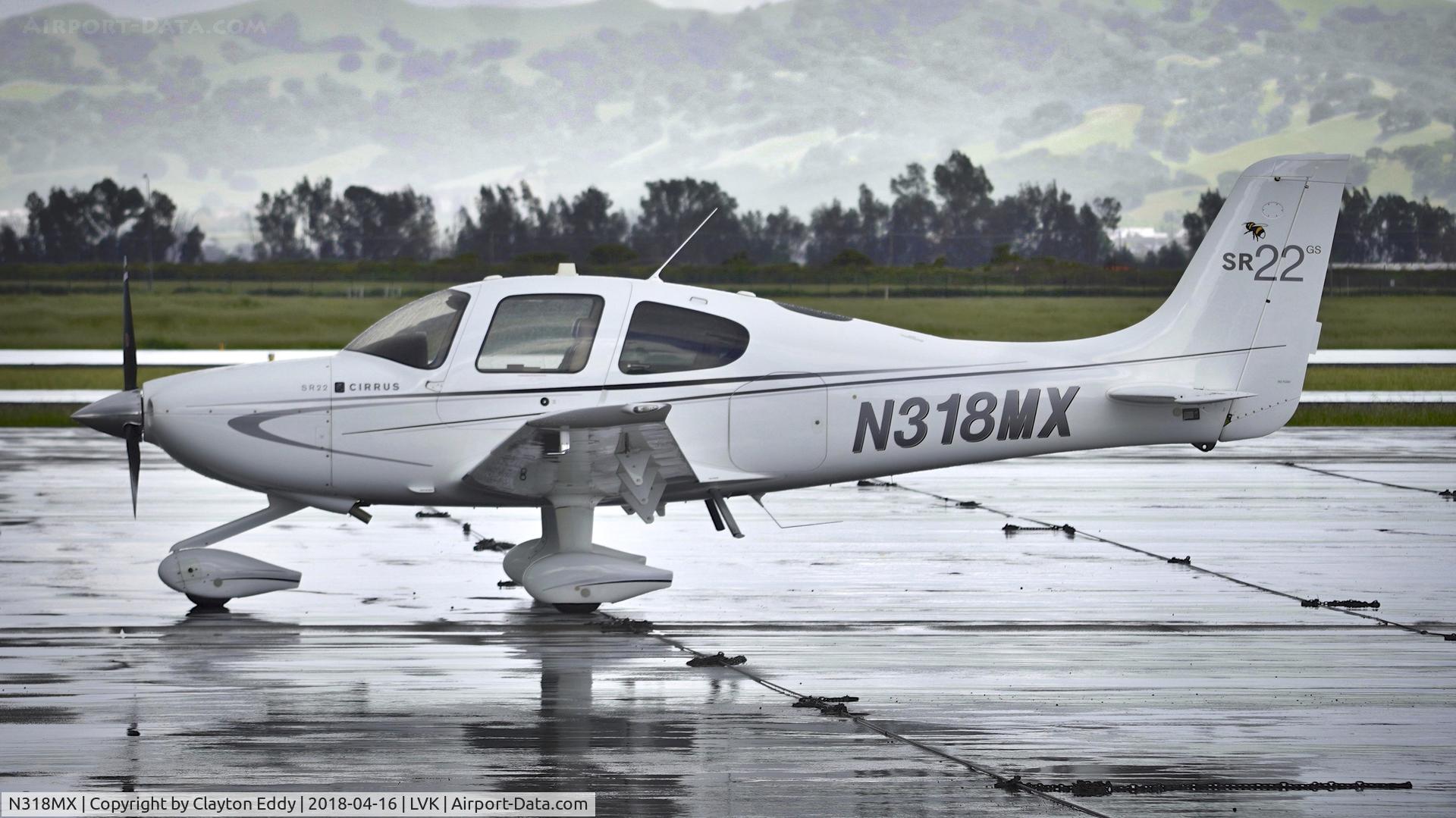 N318MX, Cirrus SR22 C/N 3752, Livermore Airport California 2018.