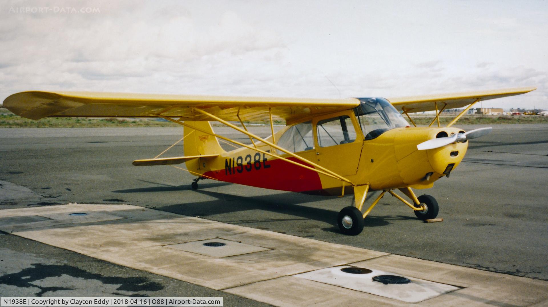 N1938E, 1946 Aeronca 7AC Champion C/N 7AC-5505, Old Rio Vista Airport California early 1990's.