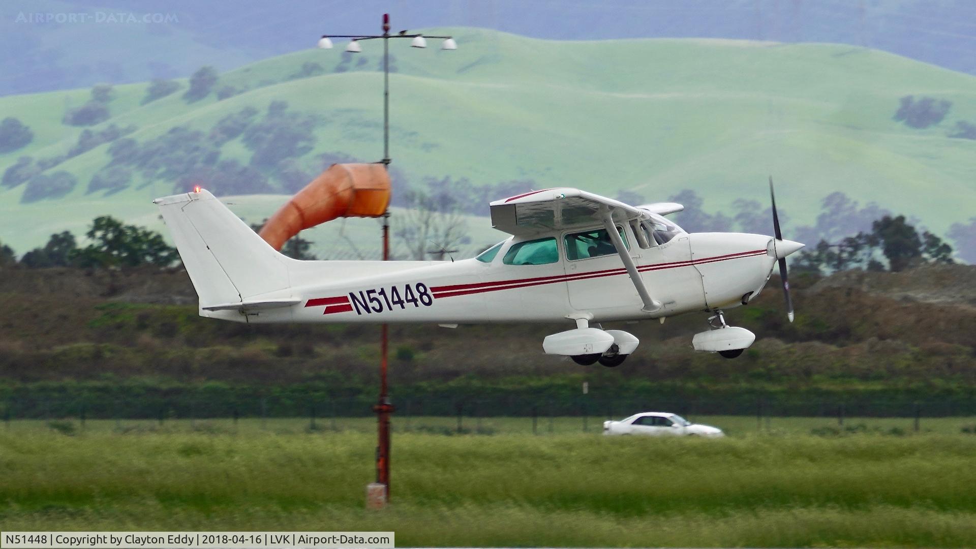N51448, 1980 Cessna 172P C/N 17274313, Livermore Airport California 2018.