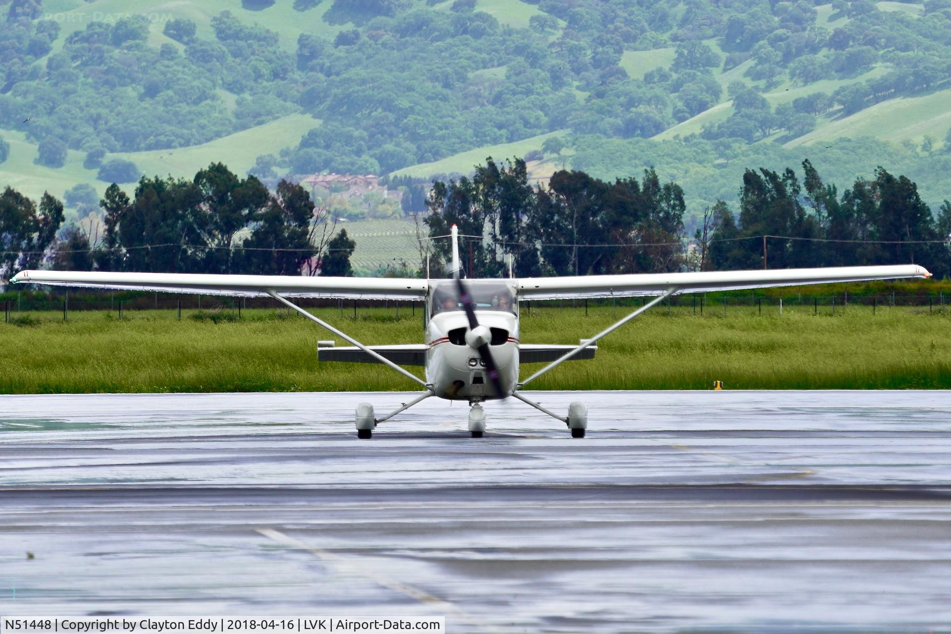 N51448, 1980 Cessna 172P C/N 17274313, Livermore Airport California 2018.
