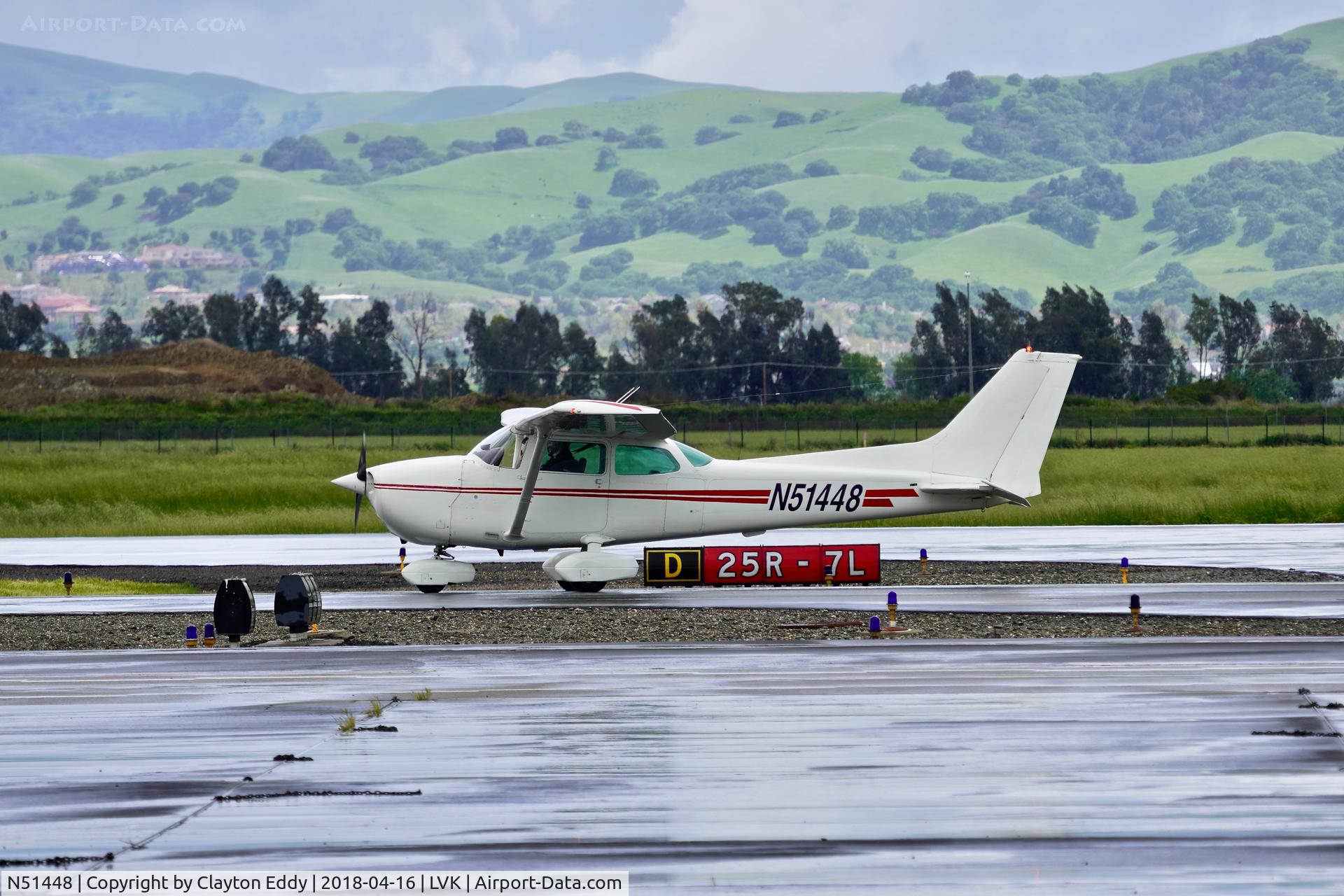N51448, 1980 Cessna 172P C/N 17274313, Livermore Airport California 2018.