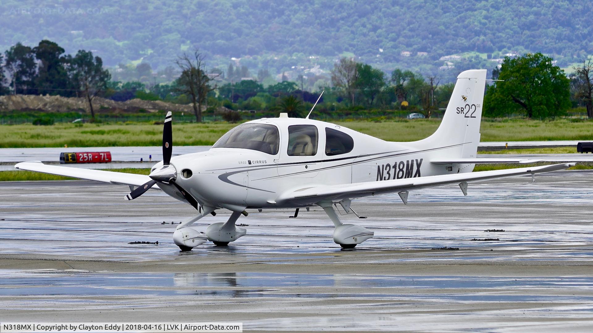 N318MX, Cirrus SR22 C/N 3752, Livermore Airport California 2018.