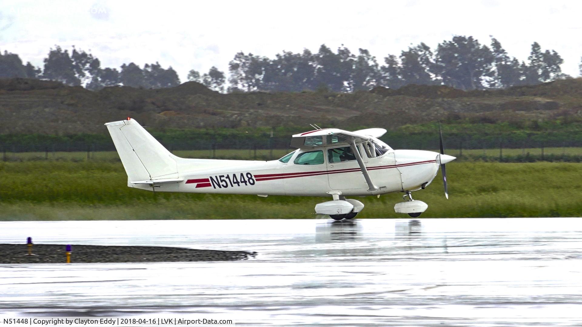 N51448, 1980 Cessna 172P C/N 17274313, Livermore Airport California 2018.