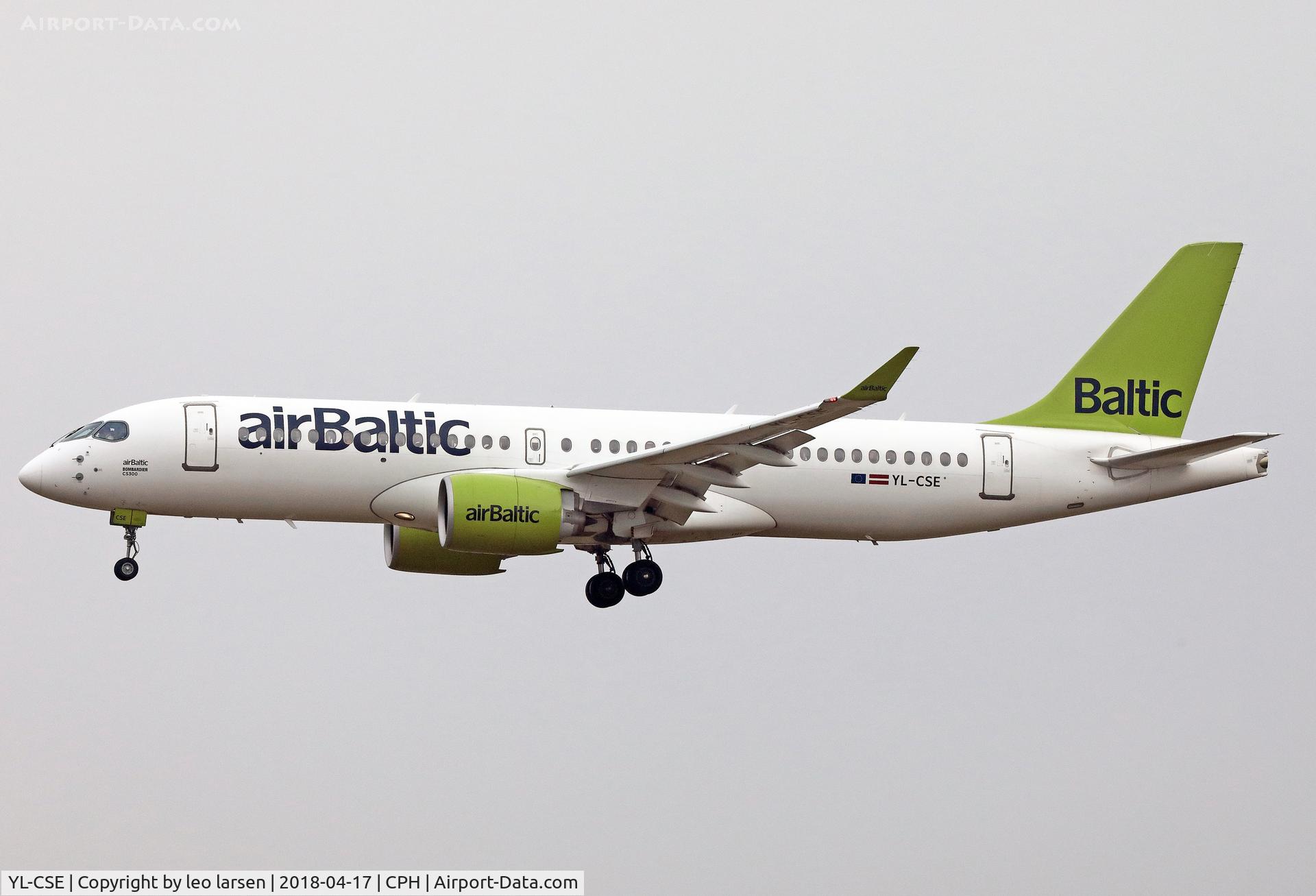 YL-CSE, 2017 Bombardier CSeries CS300 (BD-500-1A11) C/N 55007, Copenhagen 17.4.2018